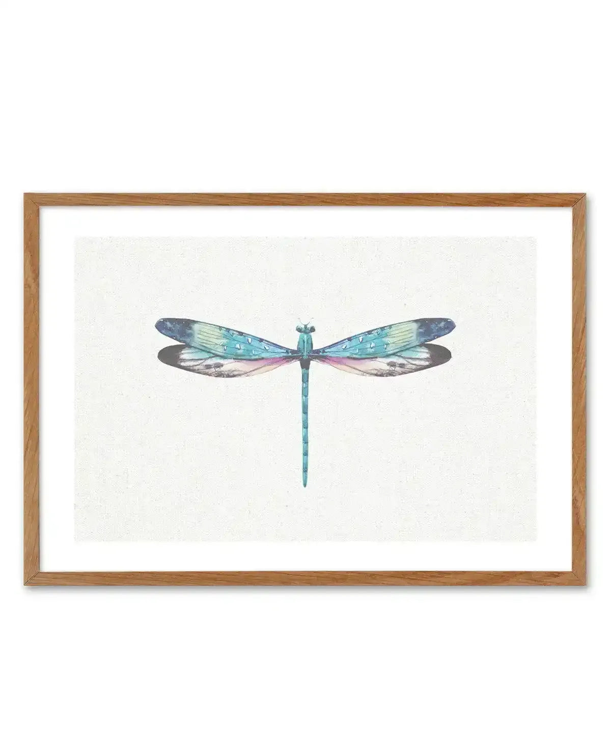 Dragonfly on Linen I Art Print-PRINT-Olive et Oriel-Olive et Oriel-50x70 cm | 19.6" x 27.5"-Walnut-With White Border-Buy-Australian-Art-Prints-Online-with-Olive-et-Oriel-Your-Artwork-Specialists-Austrailia-Decorate-With-Coastal-Photo-Wall-Art-Prints-From-Our-Beach-House-Artwork-Collection-Fine-Poster-and-Framed-Artwork
