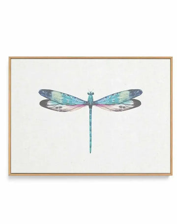Dragonfly on Linen I | Framed Canvas Art Print from Olive et Oriel where you can shop wallpaper and artworks online