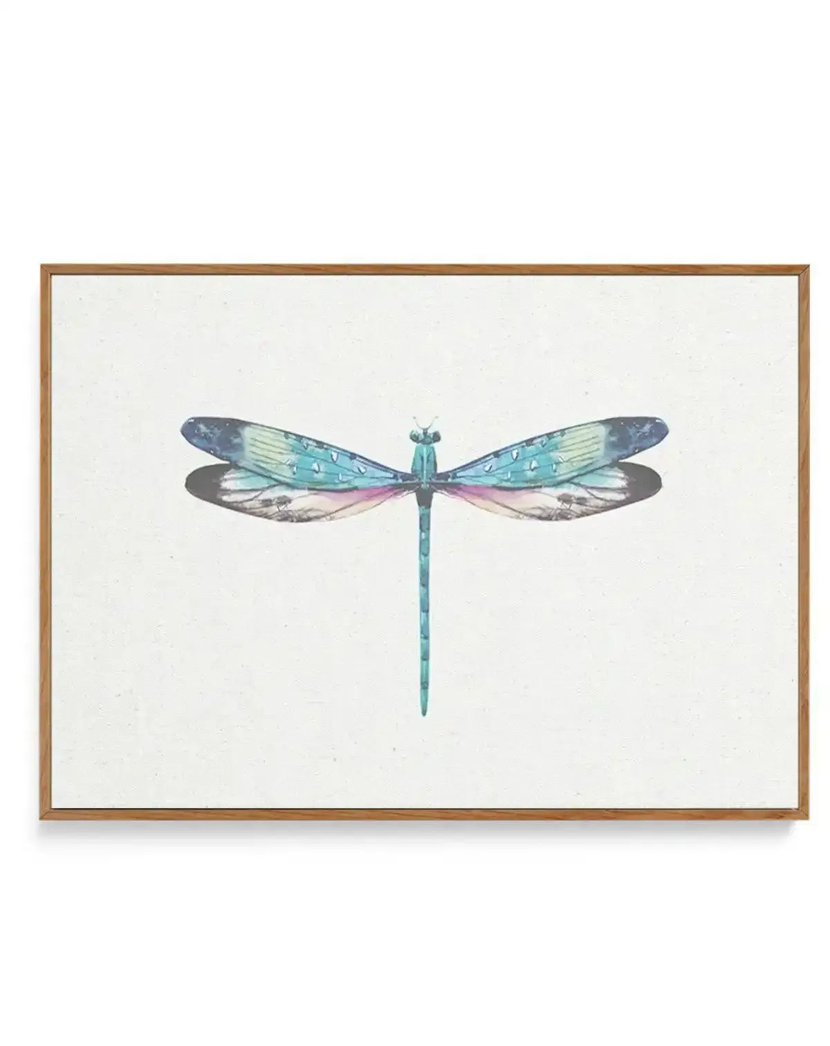Dragonfly on Linen I | Framed Canvas-CANVAS-You can shop wall art online with Olive et Oriel for everything from abstract art to fun kids wall art. Our beautiful modern art prints and canvas art are available from large canvas prints to wall art paintings and our proudly Australian artwork collection offers only the highest quality framed large wall art and canvas art Australia - You can buy fashion photography prints or Hampton print posters and paintings on canvas from Olive et Oriel and have 