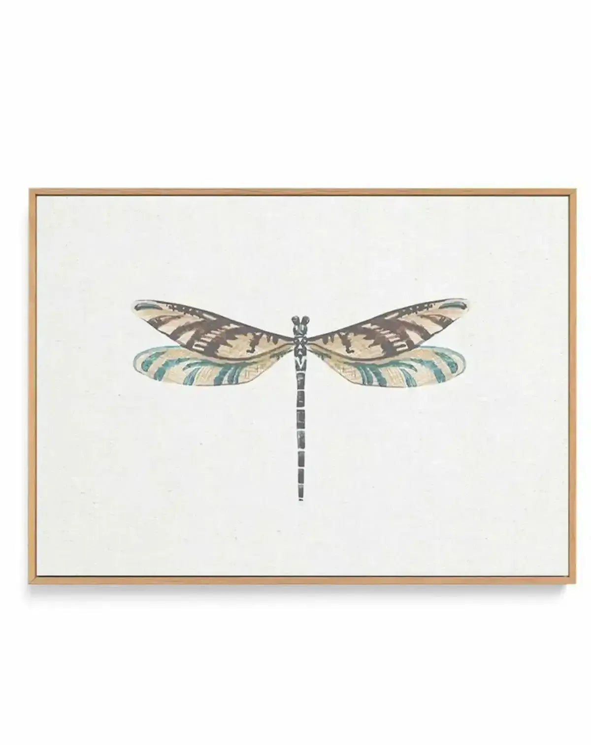 Dragonfly on Linen III | Framed Canvas Art Print from Olive et Oriel where you can shop wallpaper and artworks online
