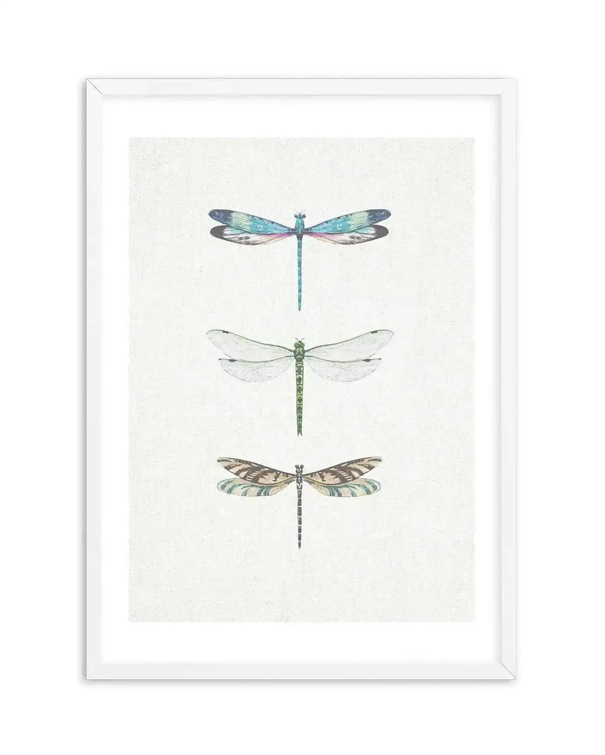 Dragonfly on Linen | PT Art Print-PRINT-Olive et Oriel-Olive et Oriel-A5 | 5.8" x 8.3" | 14.8 x 21cm-White-With White Border-Buy-Australian-Art-Prints-Online-with-Olive-et-Oriel-Your-Artwork-Specialists-Austrailia-Decorate-With-Coastal-Photo-Wall-Art-Prints-From-Our-Beach-House-Artwork-Collection-Fine-Poster-and-Framed-Artwork
