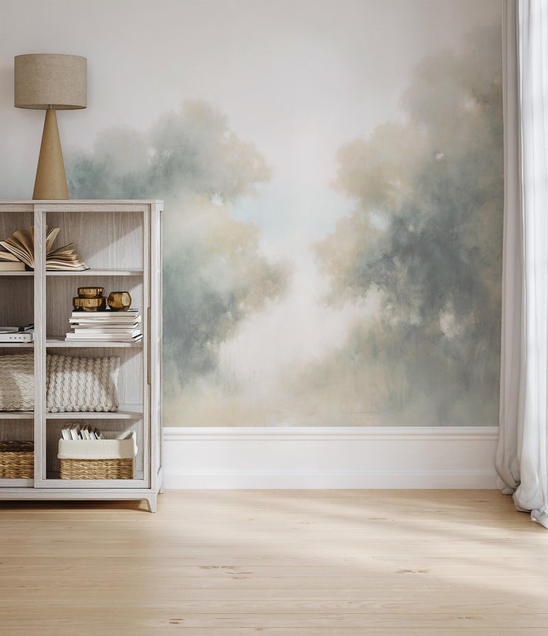Dreamscape Canopy Wallpaper from Olive et Oriel where you can shop wallpaper and artworks online