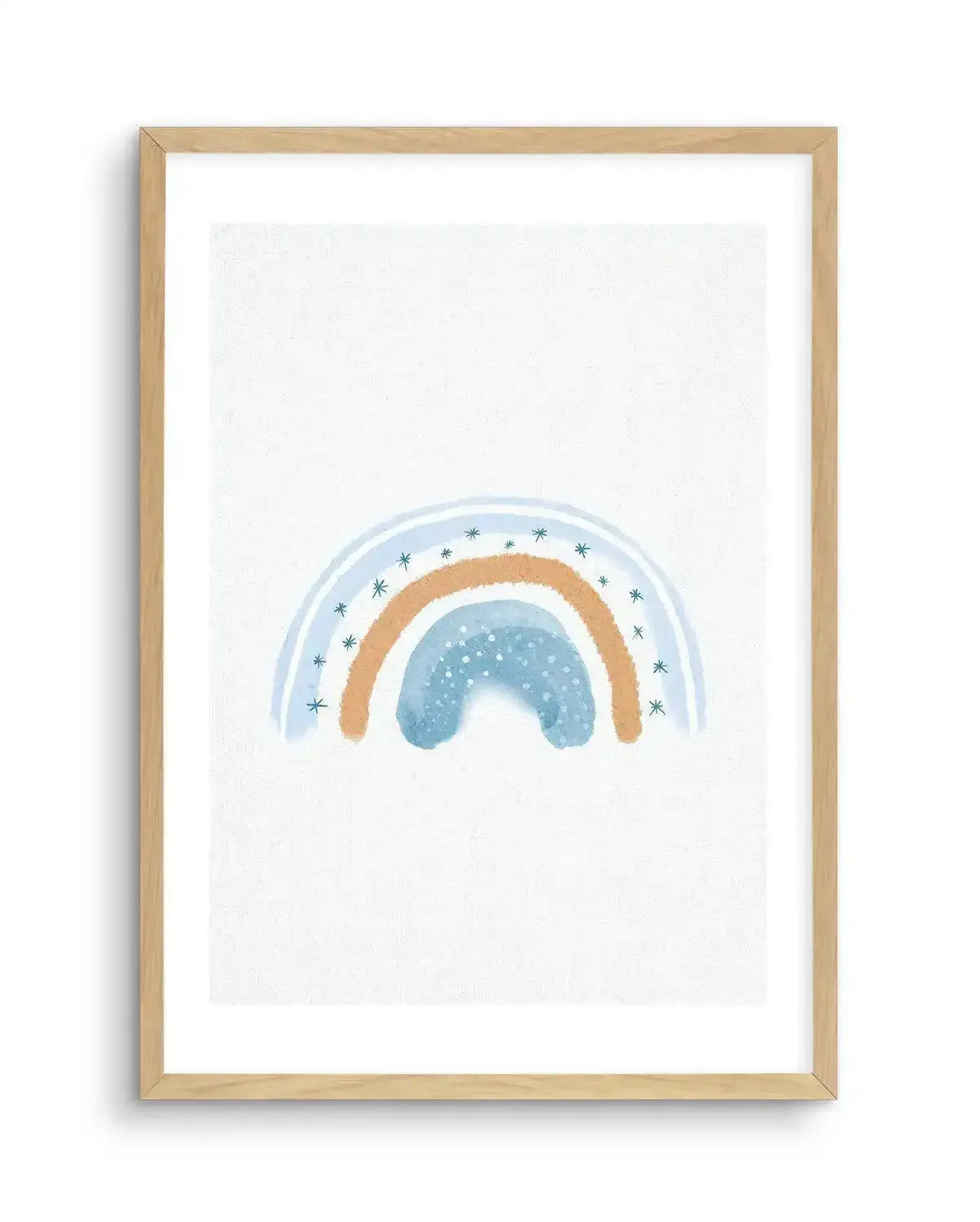 Dreamy Rainbow on Linen Art Print-PRINT-Olive et Oriel-Olive et Oriel-A5 | 5.8" x 8.3" | 14.8 x 21cm-Oak-With White Border-Buy-Australian-Art-Prints-Online-with-Olive-et-Oriel-Your-Artwork-Specialists-Austrailia-Decorate-With-Coastal-Photo-Wall-Art-Prints-From-Our-Beach-House-Artwork-Collection-Fine-Poster-and-Framed-Artwork