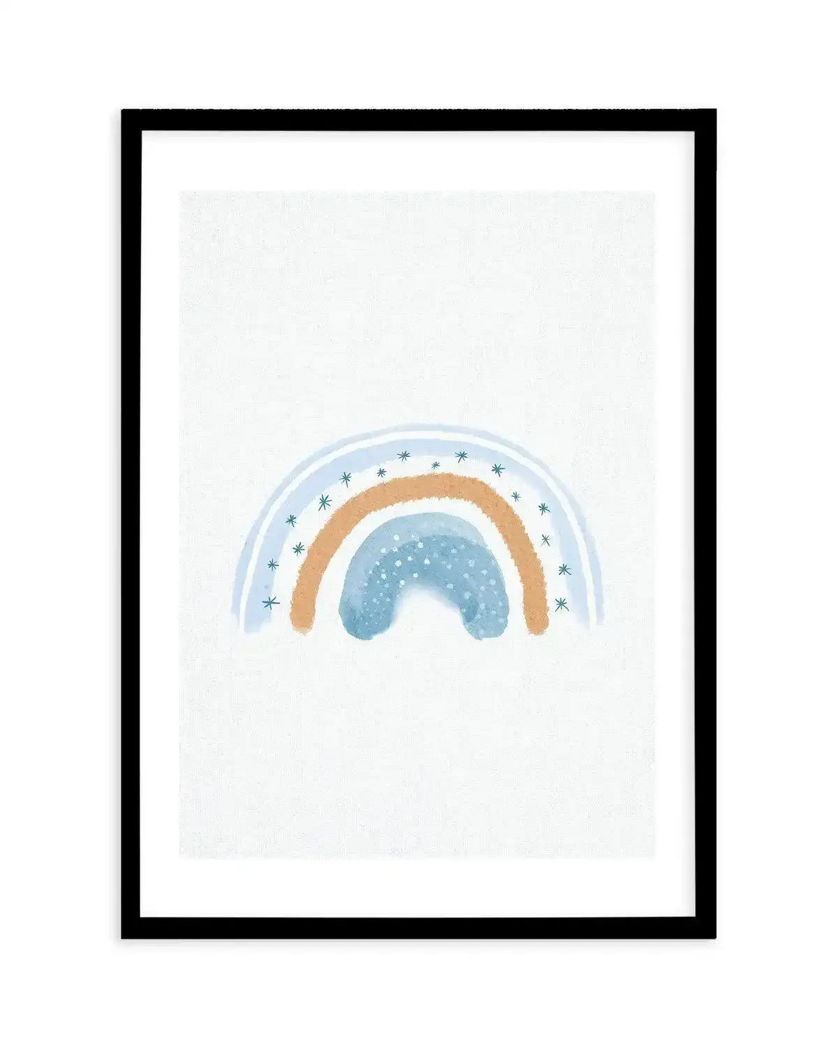 Dreamy Rainbow on Linen Art Print-PRINT-Olive et Oriel-Olive et Oriel-A5 | 5.8" x 8.3" | 14.8 x 21cm-Black-With White Border-Buy-Australian-Art-Prints-Online-with-Olive-et-Oriel-Your-Artwork-Specialists-Austrailia-Decorate-With-Coastal-Photo-Wall-Art-Prints-From-Our-Beach-House-Artwork-Collection-Fine-Poster-and-Framed-Artwork
