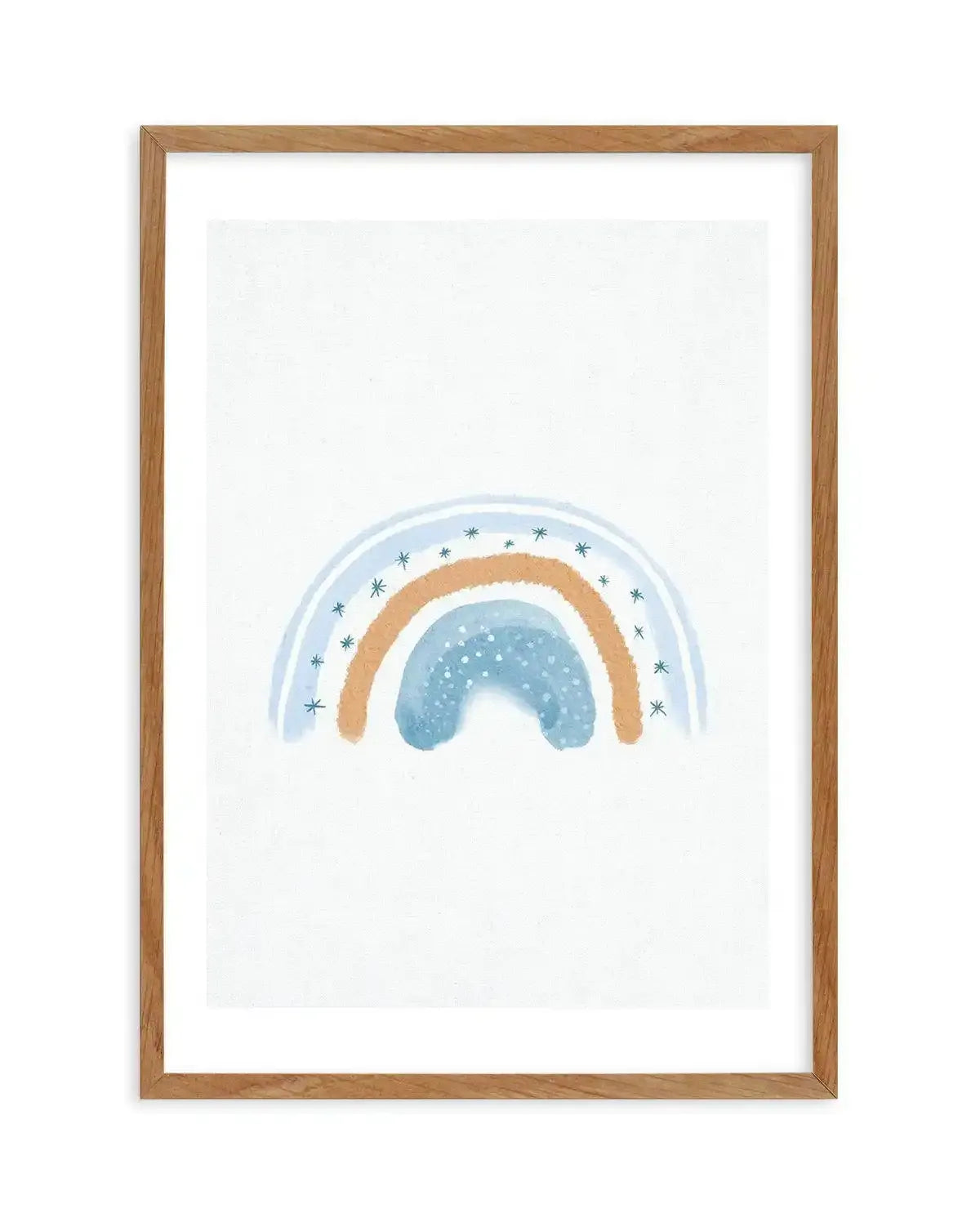 Dreamy Rainbow on Linen Art Print-PRINT-Olive et Oriel-Olive et Oriel-50x70 cm | 19.6" x 27.5"-Walnut-With White Border-Buy-Australian-Art-Prints-Online-with-Olive-et-Oriel-Your-Artwork-Specialists-Austrailia-Decorate-With-Coastal-Photo-Wall-Art-Prints-From-Our-Beach-House-Artwork-Collection-Fine-Poster-and-Framed-Artwork