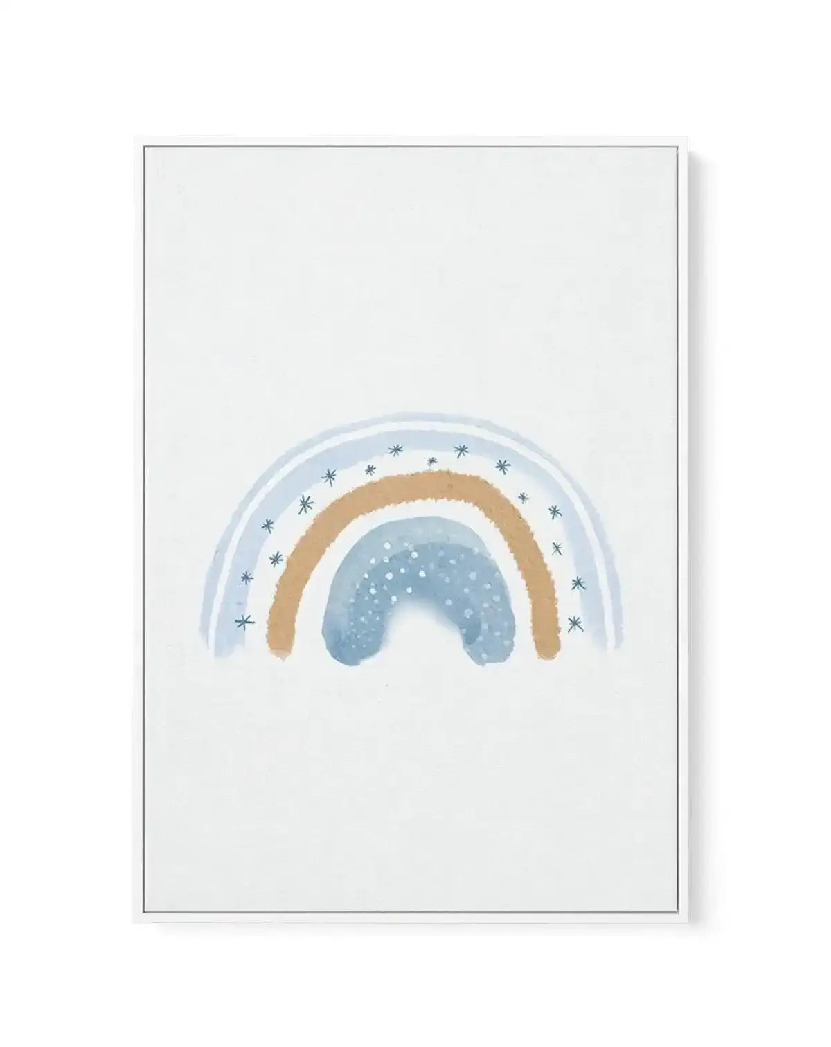 Dreamy Rainbow on Linen | Framed Canvas-CANVAS-You can shop wall art online with Olive et Oriel for everything from abstract art to fun kids wall art. Our beautiful modern art prints and canvas art are available from large canvas prints to wall art paintings and our proudly Australian artwork collection offers only the highest quality framed large wall art and canvas art Australia - You can buy fashion photography prints or Hampton print posters and paintings on canvas from Olive et Oriel and ha