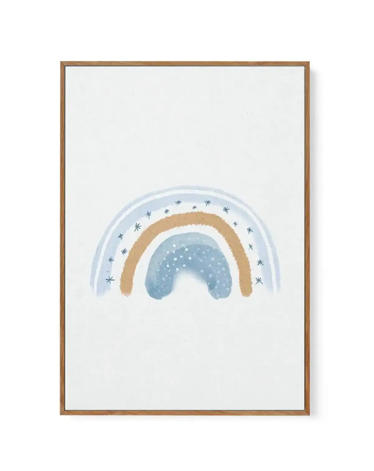 Dreamy Rainbow on Linen | Framed Canvas-CANVAS-You can shop wall art online with Olive et Oriel for everything from abstract art to fun kids wall art. Our beautiful modern art prints and canvas art are available from large canvas prints to wall art paintings and our proudly Australian artwork collection offers only the highest quality framed large wall art and canvas art Australia - You can buy fashion photography prints or Hampton print posters and paintings on canvas from Olive et Oriel and ha