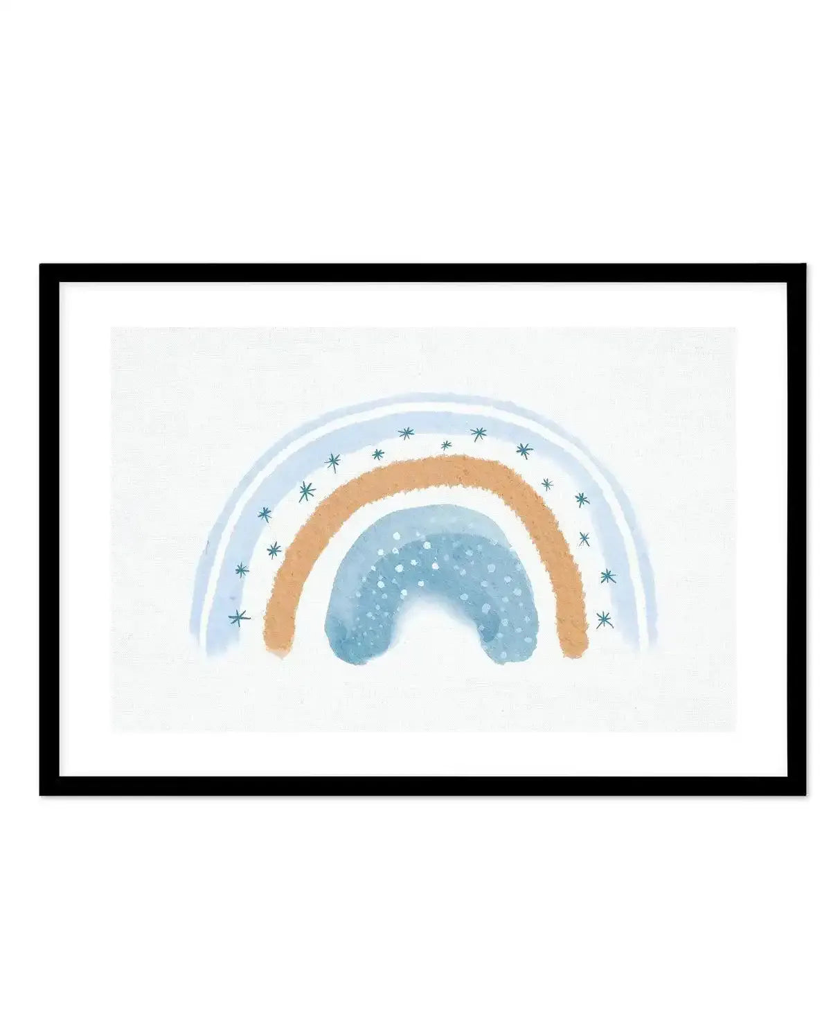 Dreamy Rainbow on Linen | LS Art Print-PRINT-Olive et Oriel-Olive et Oriel-A5 | 5.8" x 8.3" | 14.8 x 21cm-Black-With White Border-Buy-Australian-Art-Prints-Online-with-Olive-et-Oriel-Your-Artwork-Specialists-Austrailia-Decorate-With-Coastal-Photo-Wall-Art-Prints-From-Our-Beach-House-Artwork-Collection-Fine-Poster-and-Framed-Artwork