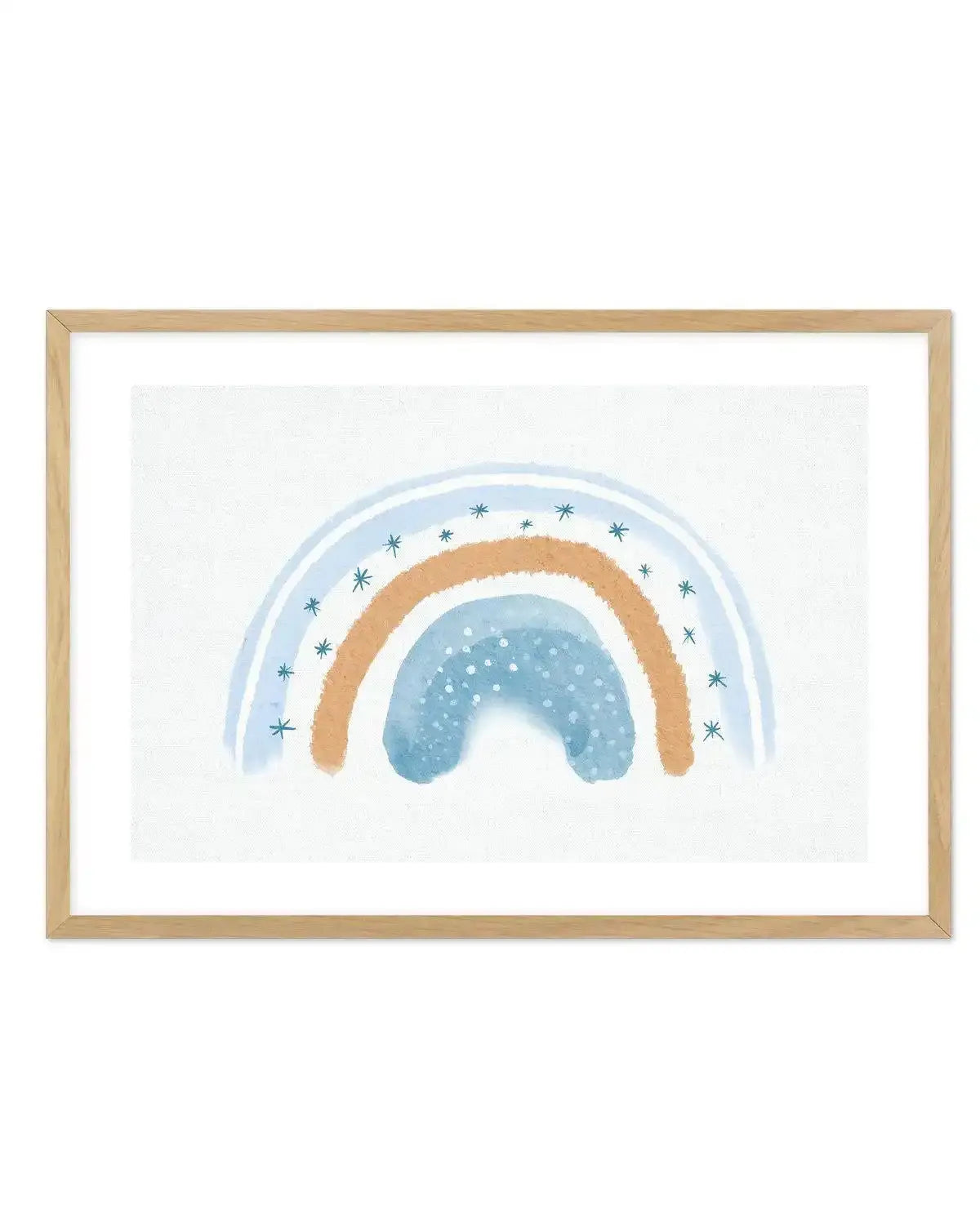 Dreamy Rainbow on Linen | LS Art Print-PRINT-Olive et Oriel-Olive et Oriel-A5 | 5.8" x 8.3" | 14.8 x 21cm-Oak-With White Border-Buy-Australian-Art-Prints-Online-with-Olive-et-Oriel-Your-Artwork-Specialists-Austrailia-Decorate-With-Coastal-Photo-Wall-Art-Prints-From-Our-Beach-House-Artwork-Collection-Fine-Poster-and-Framed-Artwork