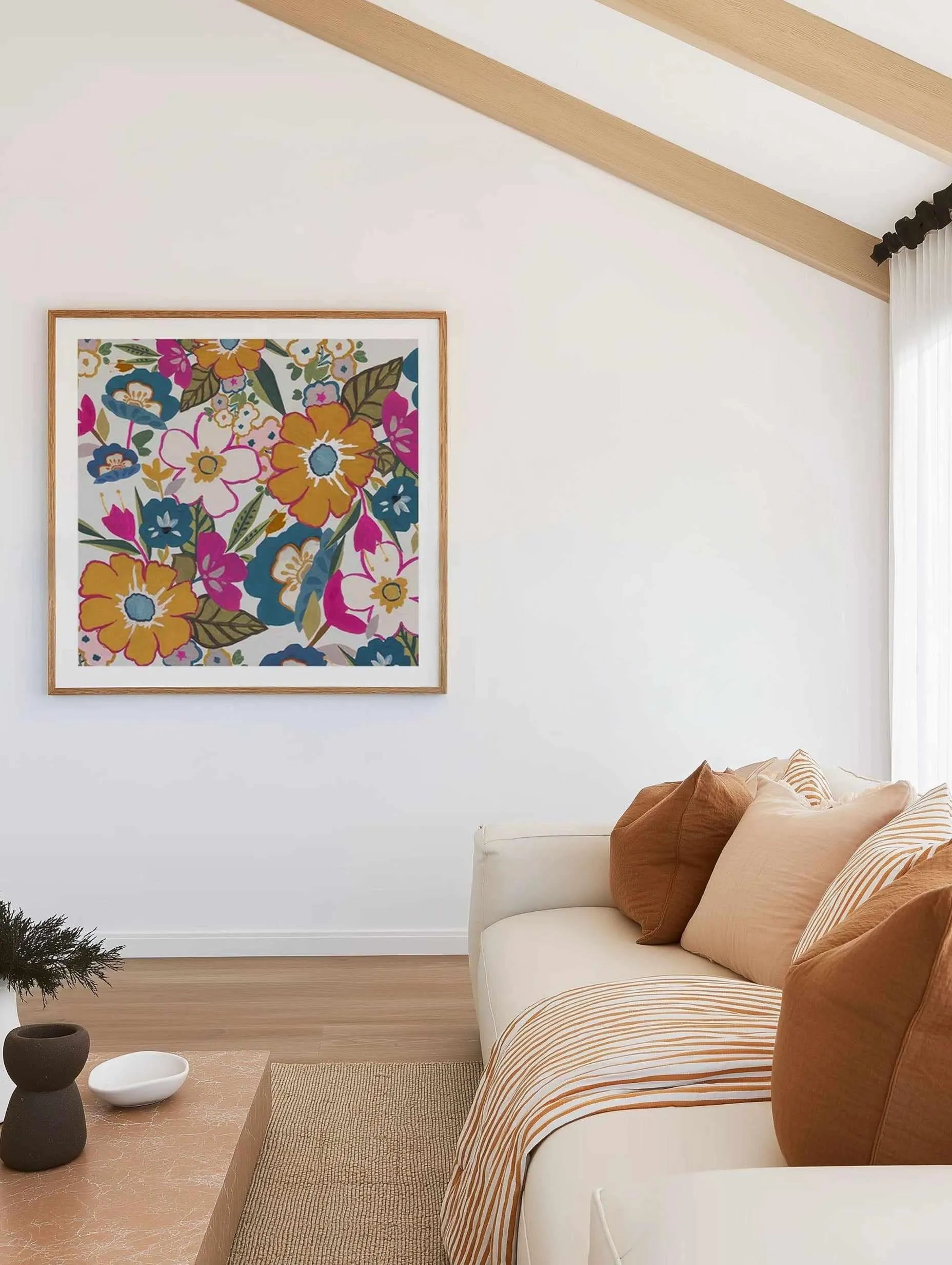 Dusk Flowers Art Print from Olive et Oriel where you can shop wallpaper and artworks online
