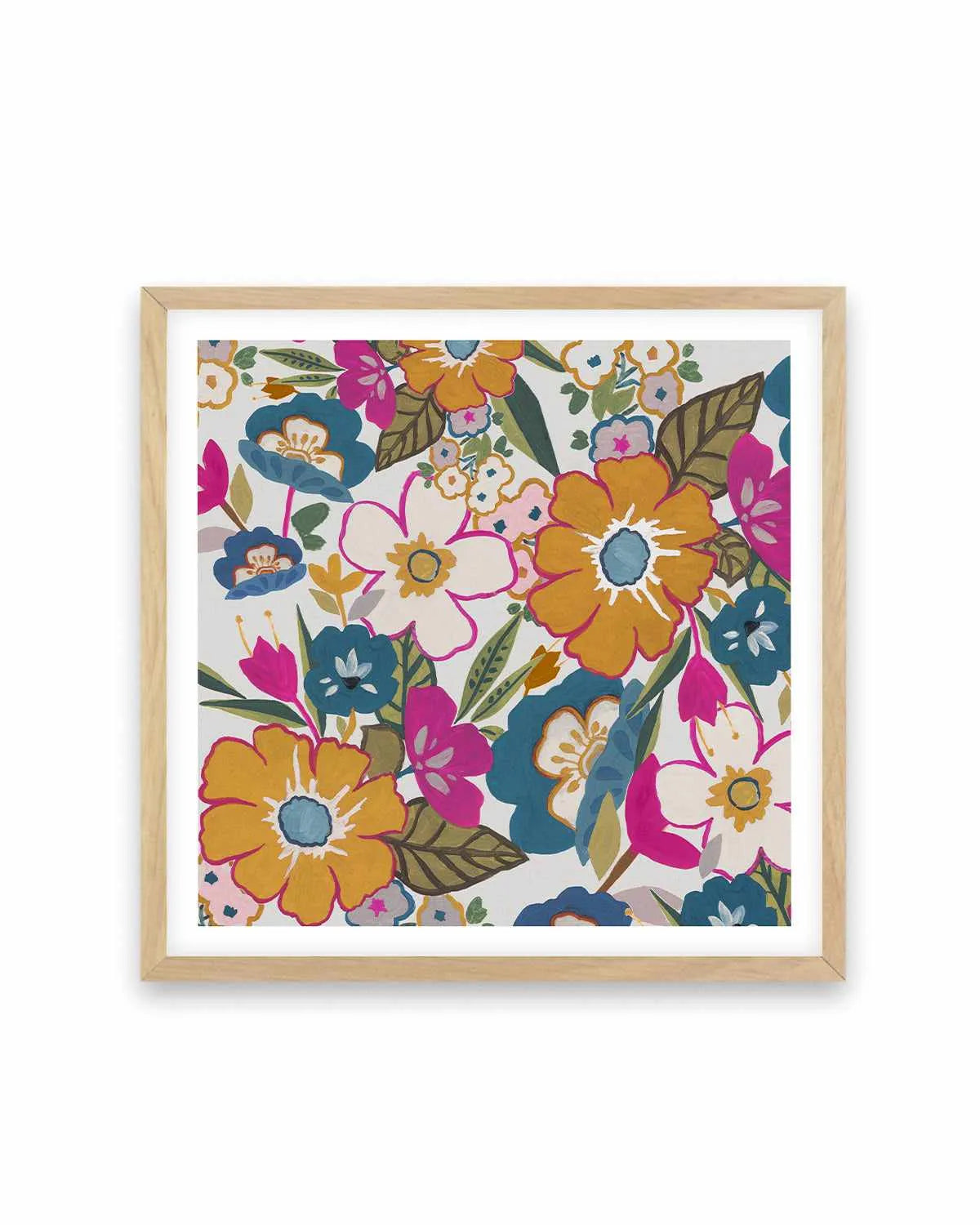 Dusk Flowers Art Print from Olive et Oriel where you can shop wallpaper and artworks online