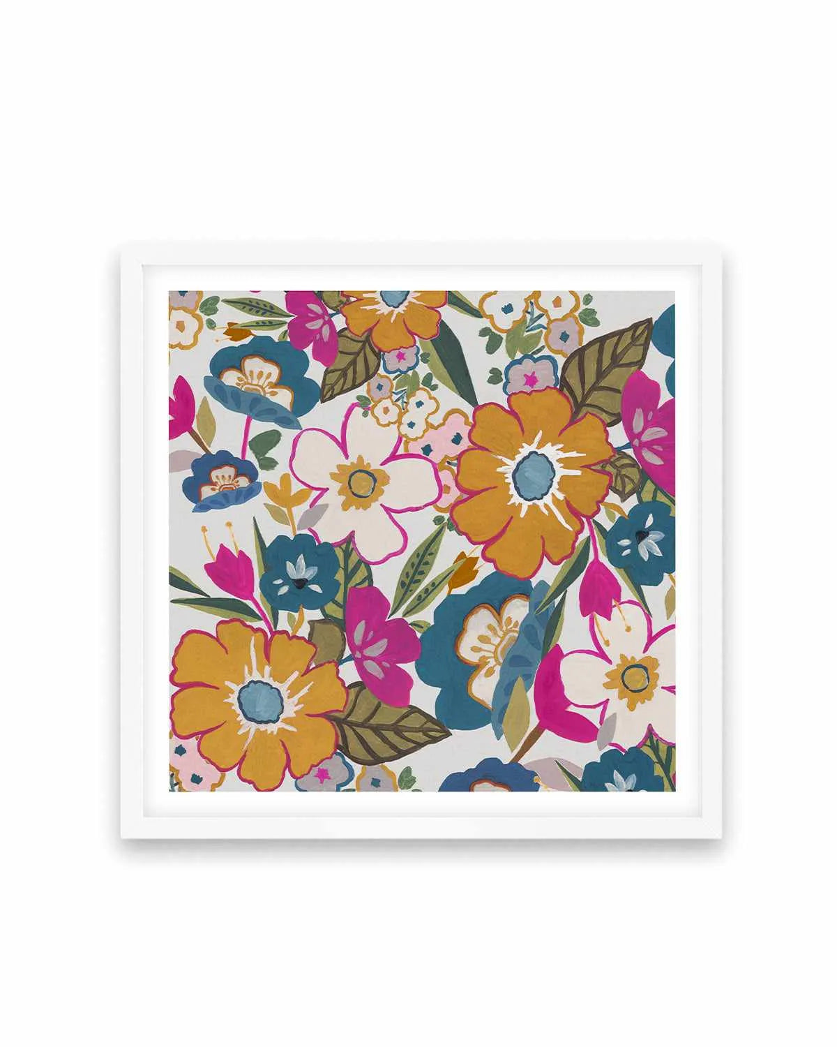 Dusk Flowers Art Print from Olive et Oriel where you can shop wallpaper and artworks online