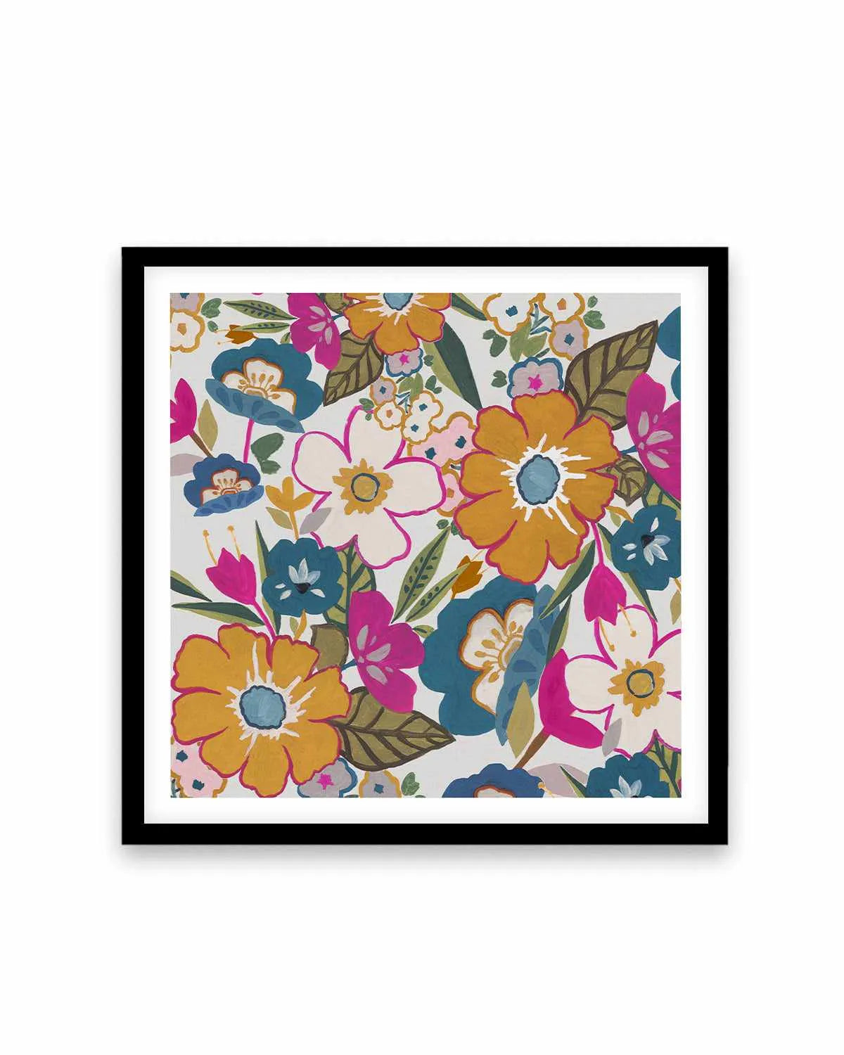Dusk Flowers Art Print from Olive et Oriel where you can shop wallpaper and artworks online