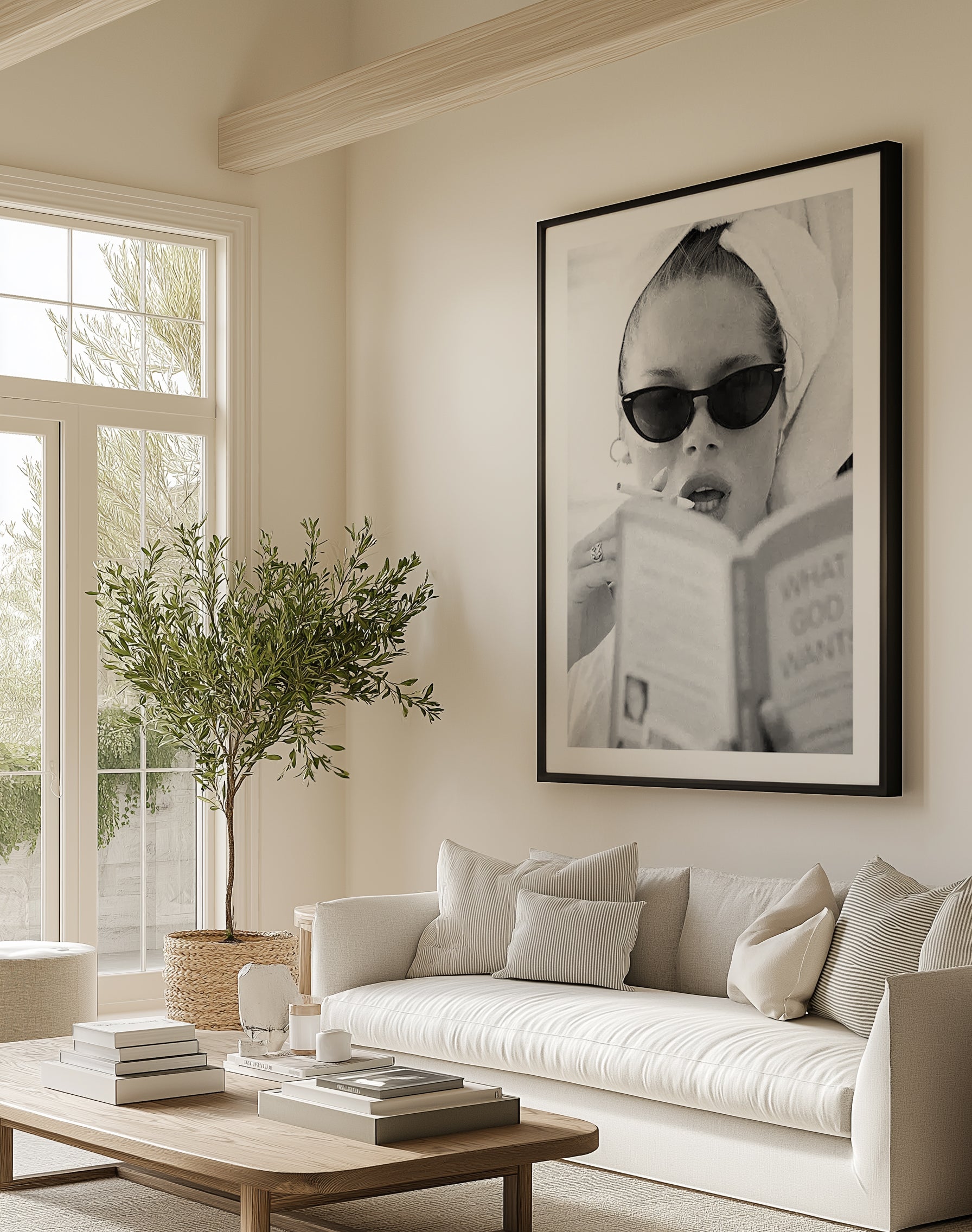 Easy Reading by Mario Stefanelli Art Print