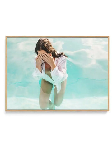 Eau Femme | Framed Canvas-CANVAS-You can shop wall art online with Olive et Oriel for everything from abstract art to fun kids wall art. Our beautiful modern art prints and canvas art are available from large canvas prints to wall art paintings and our proudly Australian artwork collection offers only the highest quality framed large wall art and canvas art Australia - You can buy fashion photography prints or Hampton print posters and paintings on canvas from Olive et Oriel and have them delive
