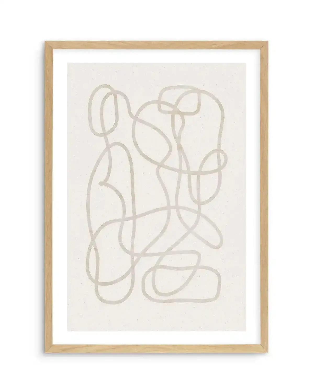 Ecru I Art Print-PRINT-Olive et Oriel-Olive et Oriel-A4 | 8.3" x 11.7" | 21 x 29.7cm-Oak-With White Border-Buy-Australian-Art-Prints-Online-with-Olive-et-Oriel-Your-Artwork-Specialists-Austrailia-Decorate-With-Coastal-Photo-Wall-Art-Prints-From-Our-Beach-House-Artwork-Collection-Fine-Poster-and-Framed-Artwork