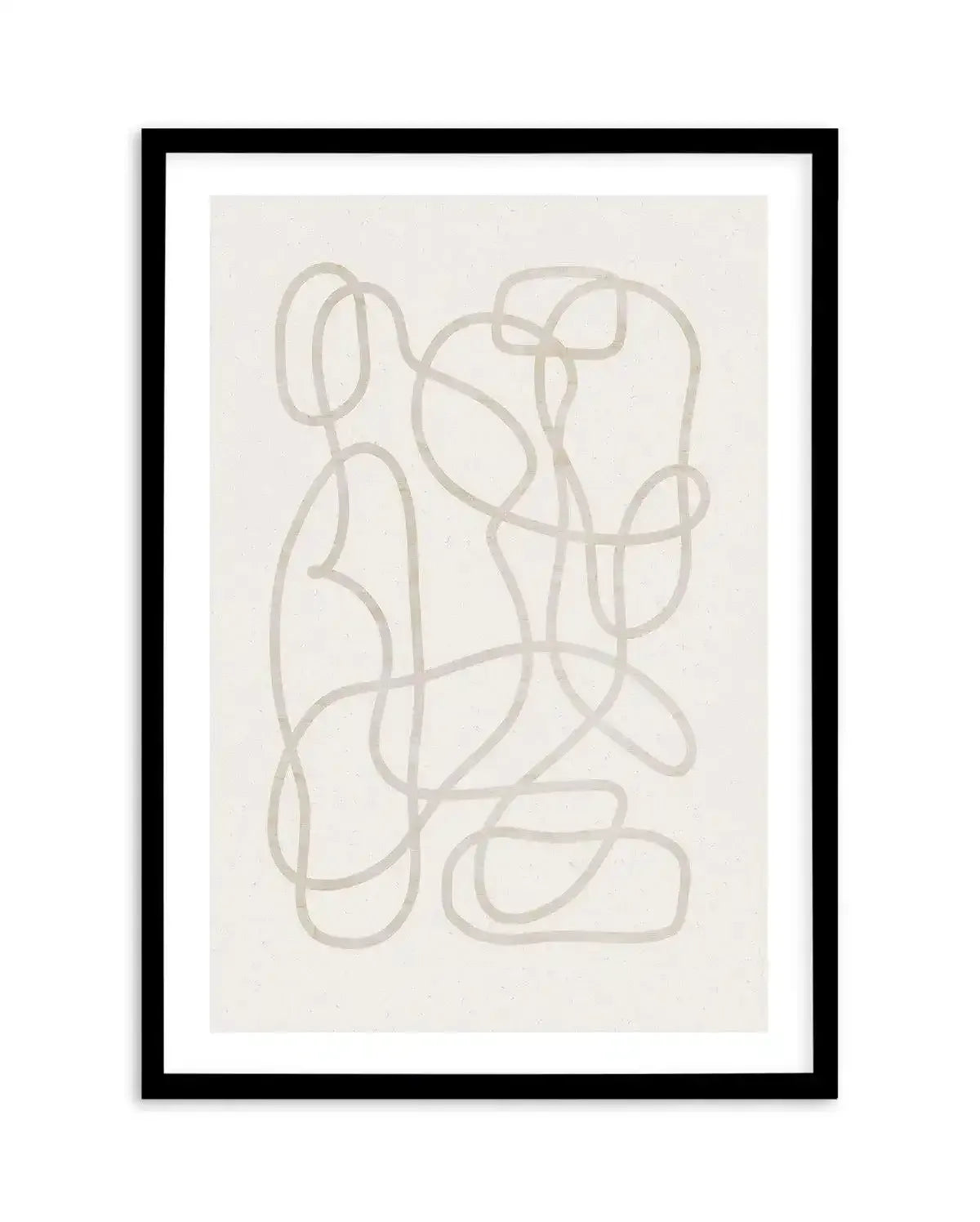 Ecru I Art Print-PRINT-Olive et Oriel-Olive et Oriel-A4 | 8.3" x 11.7" | 21 x 29.7cm-Black-With White Border-Buy-Australian-Art-Prints-Online-with-Olive-et-Oriel-Your-Artwork-Specialists-Austrailia-Decorate-With-Coastal-Photo-Wall-Art-Prints-From-Our-Beach-House-Artwork-Collection-Fine-Poster-and-Framed-Artwork