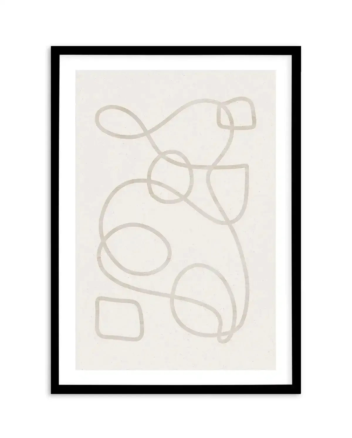 Ecru II Art Print-PRINT-Olive et Oriel-Olive et Oriel-A4 | 8.3" x 11.7" | 21 x 29.7cm-Black-With White Border-Buy-Australian-Art-Prints-Online-with-Olive-et-Oriel-Your-Artwork-Specialists-Austrailia-Decorate-With-Coastal-Photo-Wall-Art-Prints-From-Our-Beach-House-Artwork-Collection-Fine-Poster-and-Framed-Artwork