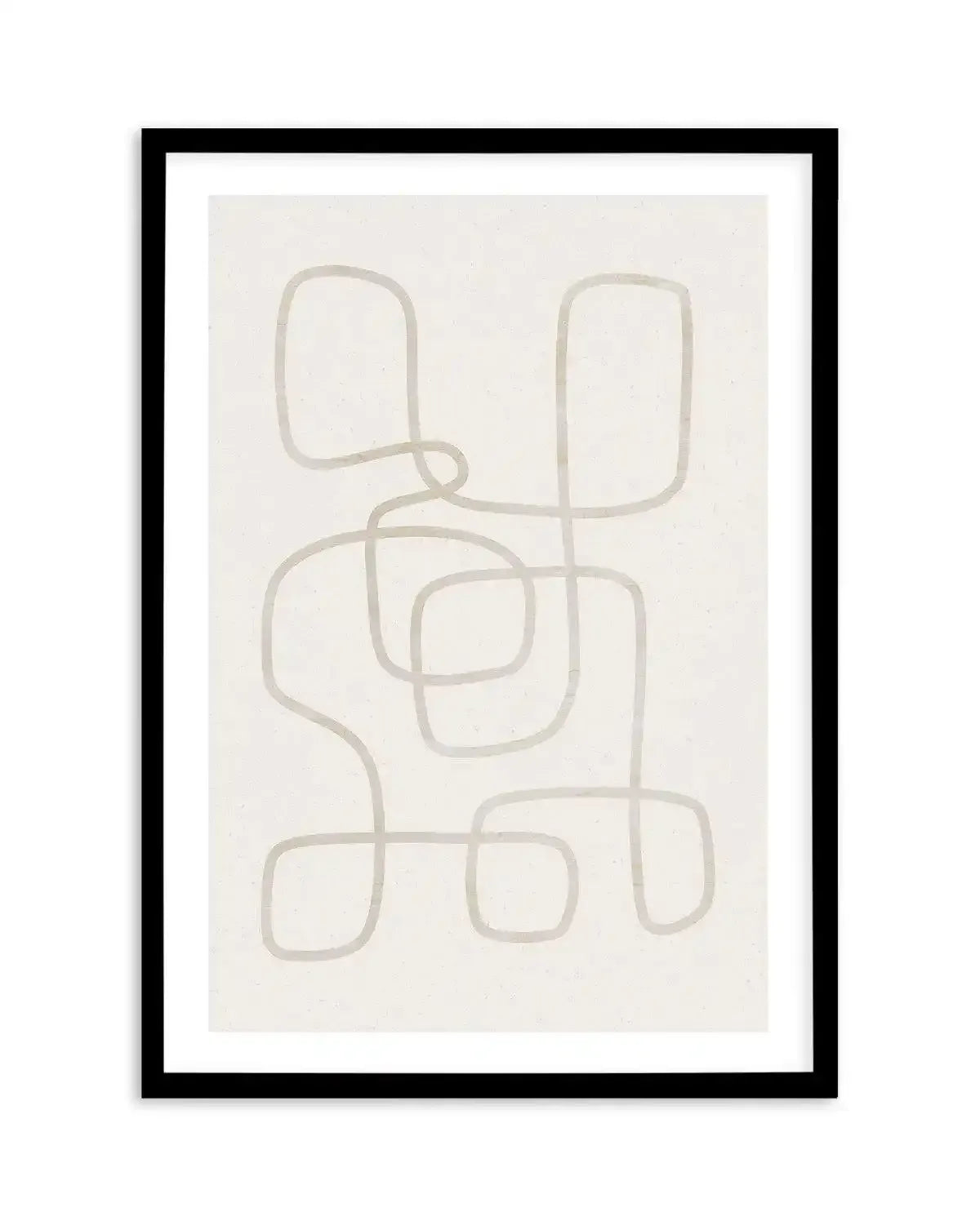 Ecru III Art Print-PRINT-Olive et Oriel-Olive et Oriel-A4 | 8.3" x 11.7" | 21 x 29.7cm-Black-With White Border-Buy-Australian-Art-Prints-Online-with-Olive-et-Oriel-Your-Artwork-Specialists-Austrailia-Decorate-With-Coastal-Photo-Wall-Art-Prints-From-Our-Beach-House-Artwork-Collection-Fine-Poster-and-Framed-Artwork