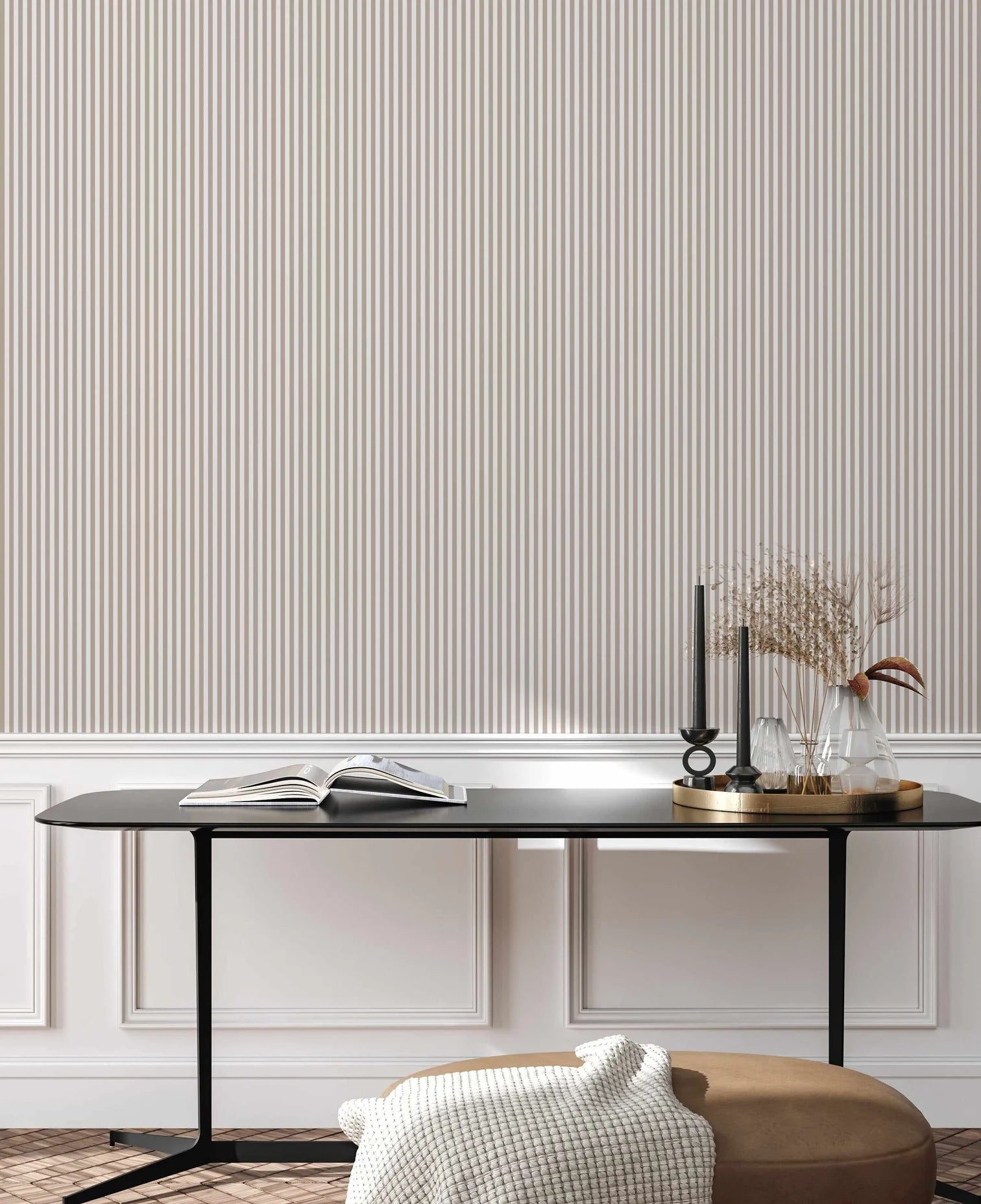 SALE Petite Stripe In Ecru Wallpaper