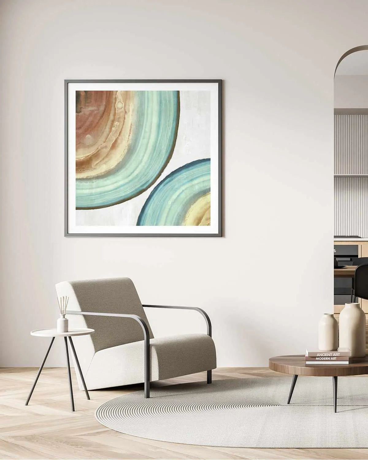 Endless Blue Art Print from Olive et Oriel where you can shop wallpaper and artworks online