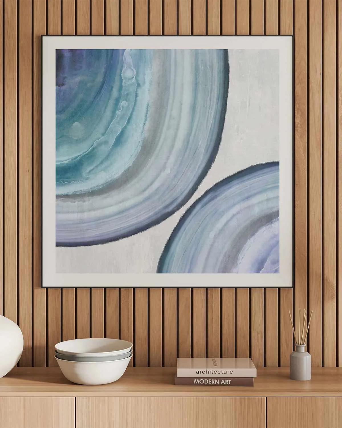 Endless Blue II Art Print from Olive et Oriel where you can shop wallpaper and artworks online