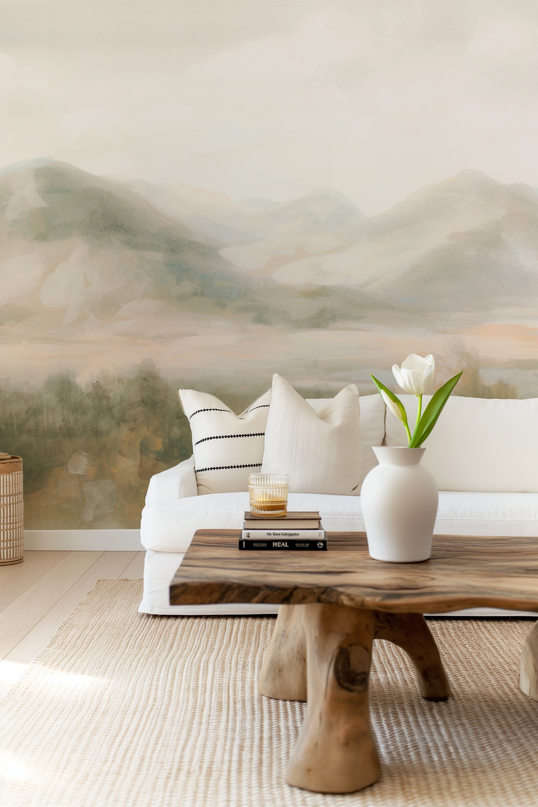 Ethereal Horizons Wallpaper Mural from Olive et Oriel where you can shop wallpaper and artworks online