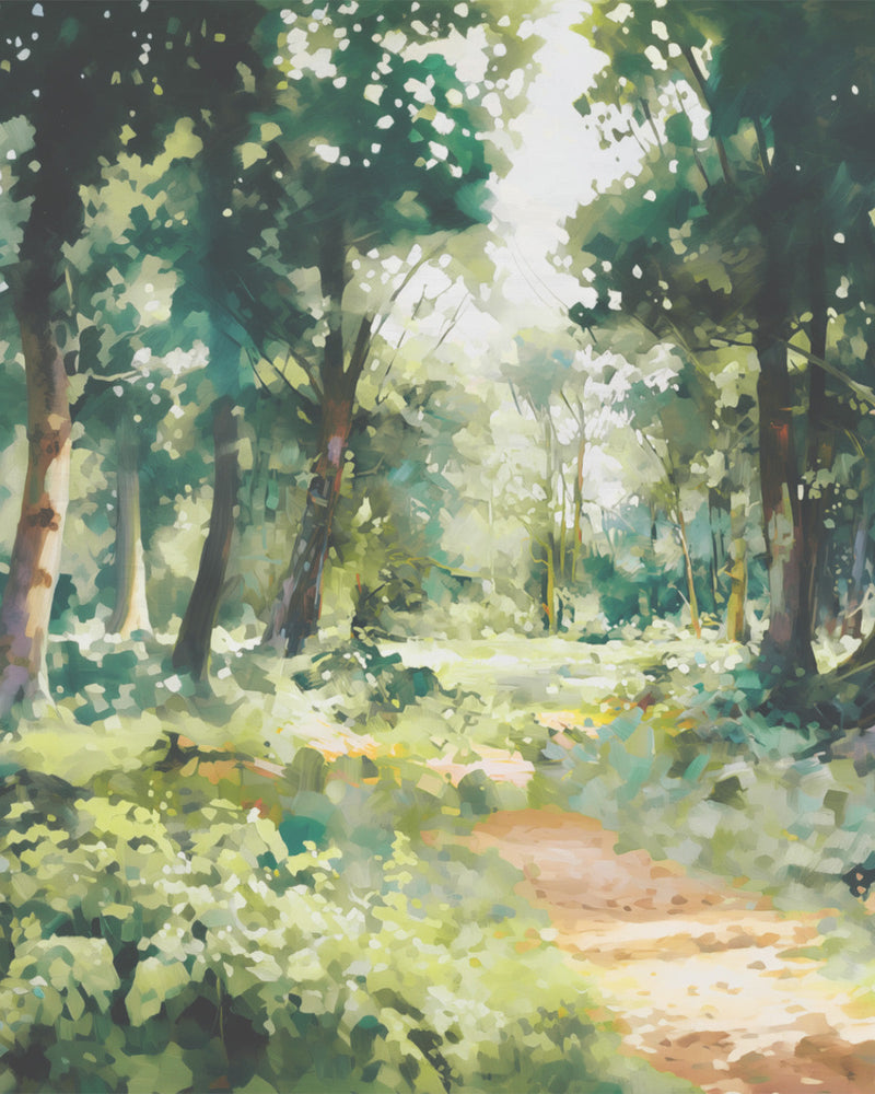 Ethereal Woodland Wallpaper Mural from Olive et Oriel where you can shop wallpaper and artworks online