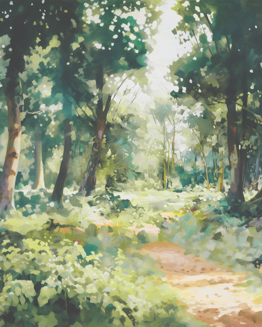 Ethereal Woodland Wallpaper Mural from Olive et Oriel where you can shop wallpaper and artworks online