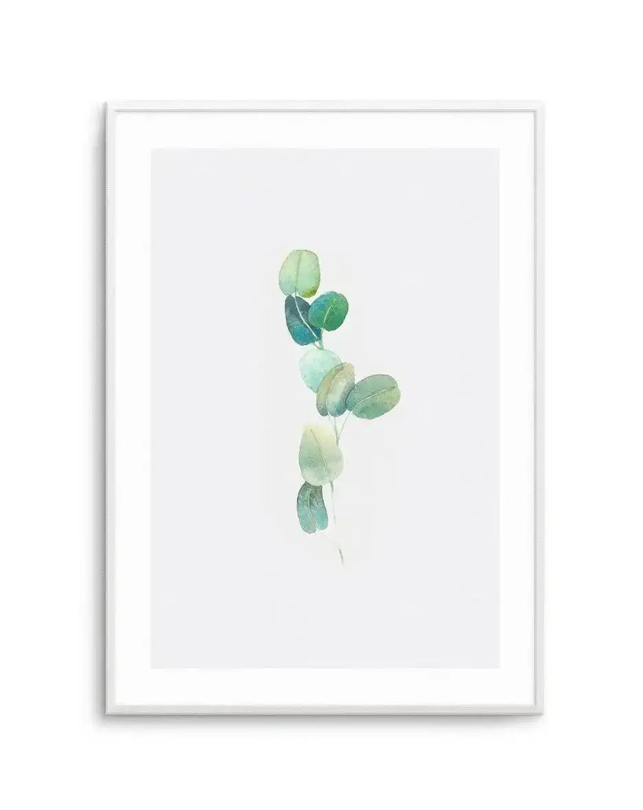 Eucalyptus In Watercolour Art Print-PRINT-Olive et Oriel-Olive et Oriel-A5 | 5.8" x 8.3" | 14.8 x 21cm-Unframed Art Print-With White Border-Buy-Australian-Art-Prints-Online-with-Olive-et-Oriel-Your-Artwork-Specialists-Austrailia-Decorate-With-Coastal-Photo-Wall-Art-Prints-From-Our-Beach-House-Artwork-Collection-Fine-Poster-and-Framed-Artwork