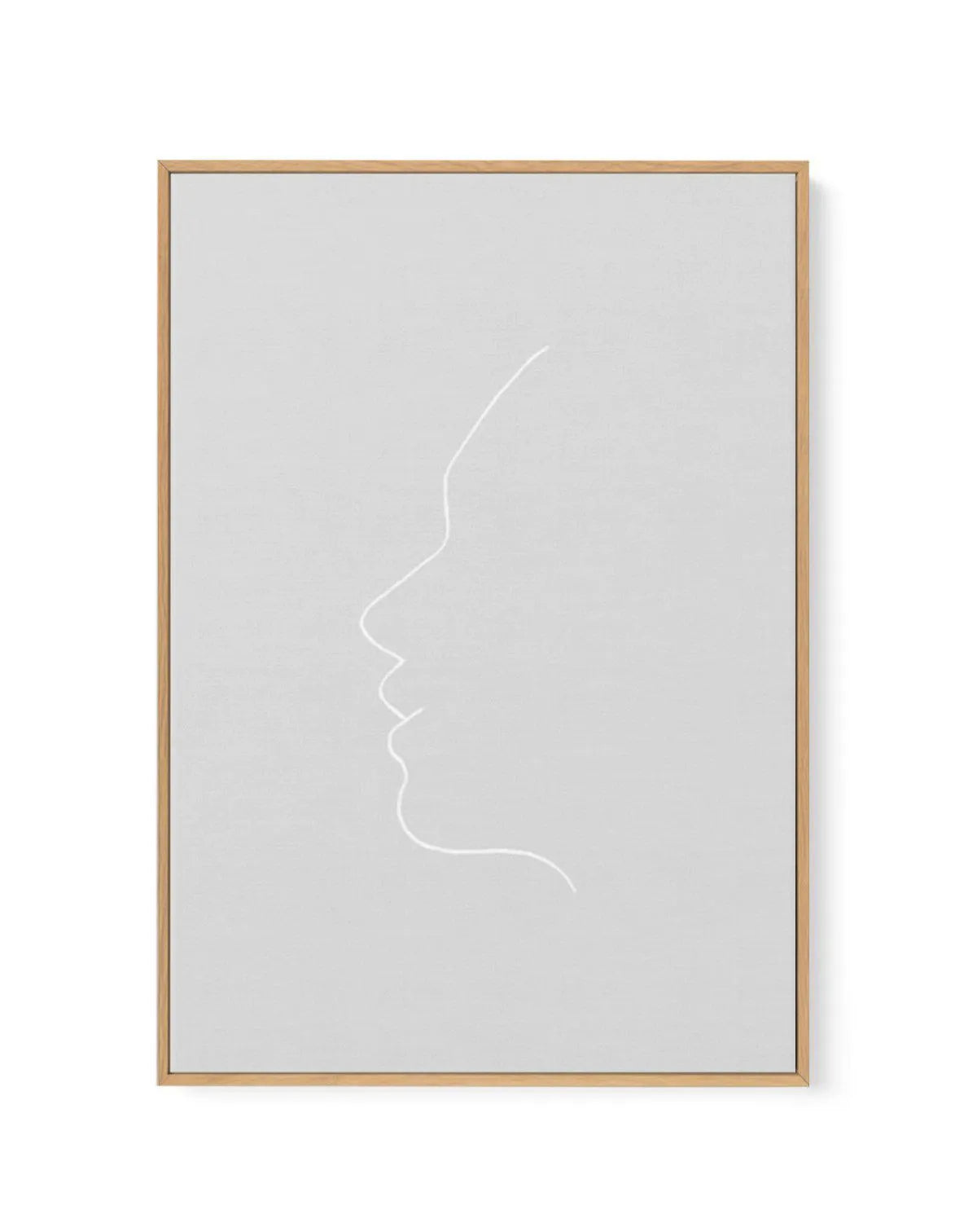 Face On Grey | Line Art | Framed Canvas-CANVAS-You can shop wall art online with Olive et Oriel for everything from abstract art to fun kids wall art. Our beautiful modern art prints and canvas art are available from large canvas prints to wall art paintings and our proudly Australian artwork collection offers only the highest quality framed large wall art and canvas art Australia - You can buy fashion photography prints or Hampton print posters and paintings on canvas from Olive et Oriel and ha