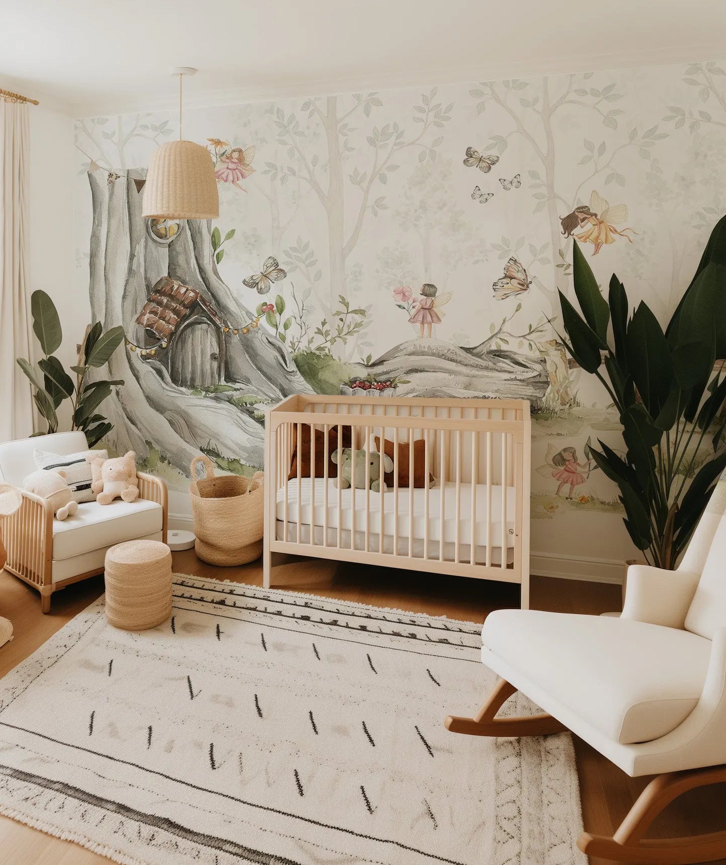 Fairy Friends Wallpaper Mural from Olive et Oriel where you can shop wallpaper and artworks online