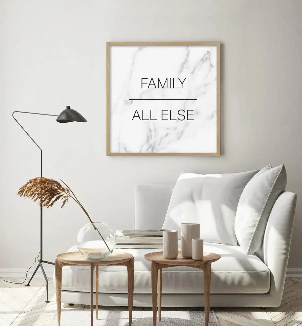 Family Over All Else | SQ Art Print-PRINT-Olive et Oriel-Olive et Oriel-Buy-Australian-Art-Prints-Online-with-Olive-et-Oriel-Your-Artwork-Specialists-Austrailia-Decorate-With-Coastal-Photo-Wall-Art-Prints-From-Our-Beach-House-Artwork-Collection-Fine-Poster-and-Framed-Artwork