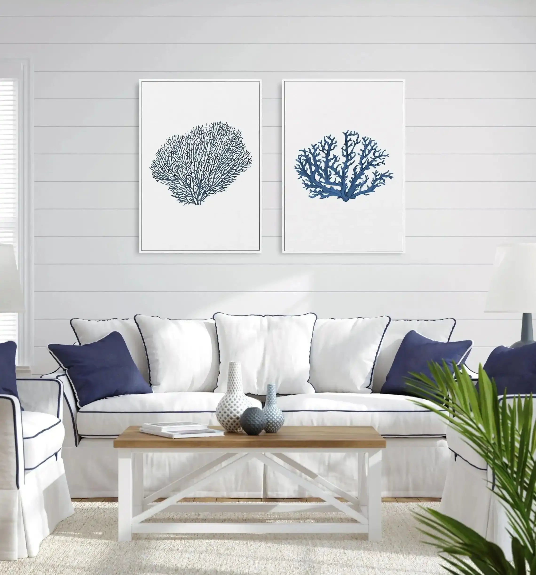 Fan Coral II | Framed Canvas-CANVAS-You can shop wall art online with Olive et Oriel for everything from abstract art to fun kids wall art. Our beautiful modern art prints and canvas art are available from large canvas prints to wall art paintings and our proudly Australian artwork collection offers only the highest quality framed large wall art and canvas art Australia - You can buy fashion photography prints or Hampton print posters and paintings on canvas from Olive et Oriel and have them del