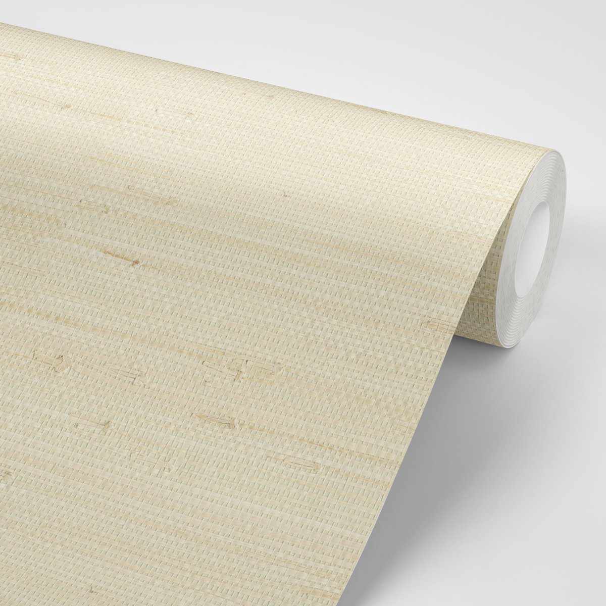 Faux Grasscloth in Cream Commercial Vinyl Wallpaper-Commercial Wallcoverings-Olive et Oriel-Luxury commercial-grade embossed and textured vinyl wallcovering durable fire-rated washable stain-resistant and customizable perfect for hotels offices retail childcare healthcare and hospital spaces vinyl wallpaper