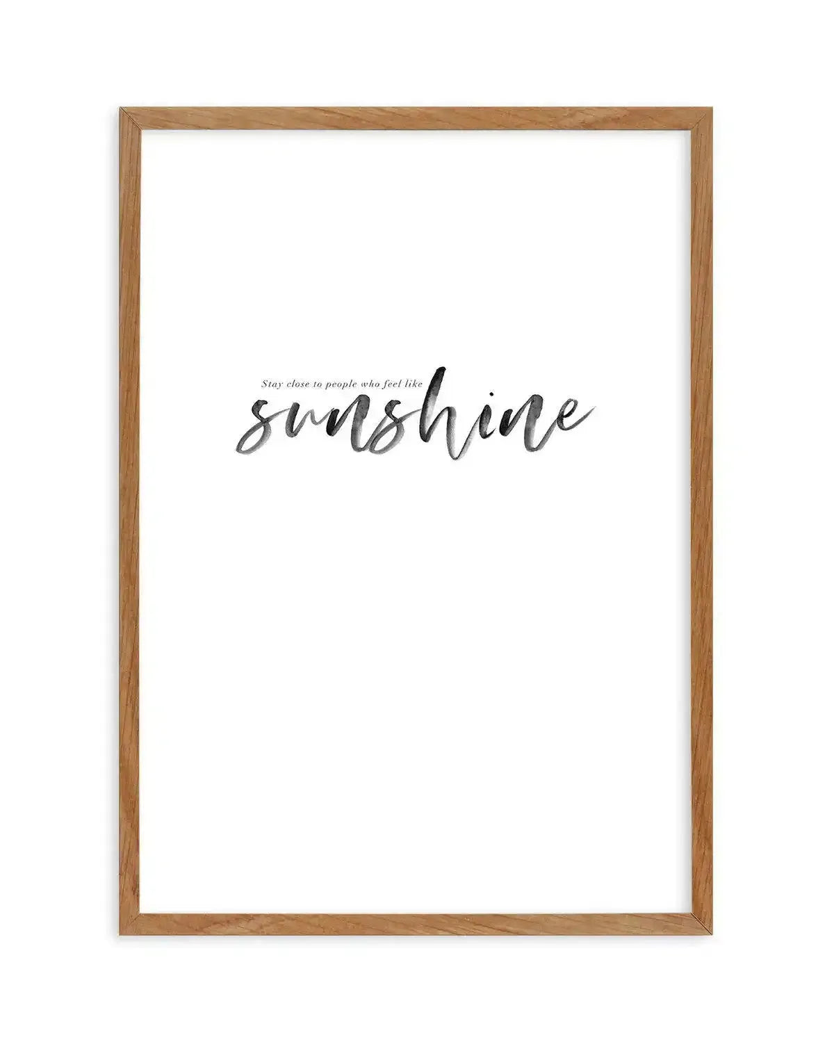 Feel Like Sunshine Art Print-PRINT-Olive et Oriel-Olive et Oriel-50x70 cm | 19.6" x 27.5"-Walnut-With White Border-Buy-Australian-Art-Prints-Online-with-Olive-et-Oriel-Your-Artwork-Specialists-Austrailia-Decorate-With-Coastal-Photo-Wall-Art-Prints-From-Our-Beach-House-Artwork-Collection-Fine-Poster-and-Framed-Artwork