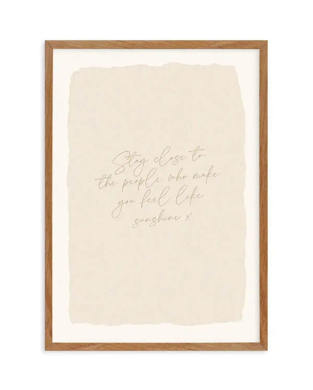 Feel Like Sunshine Art Print-PRINT-Olive et Oriel-Olive et Oriel-50x70 cm | 19.6" x 27.5"-Walnut-With White Border-Buy-Australian-Art-Prints-Online-with-Olive-et-Oriel-Your-Artwork-Specialists-Austrailia-Decorate-With-Coastal-Photo-Wall-Art-Prints-From-Our-Beach-House-Artwork-Collection-Fine-Poster-and-Framed-Artwork