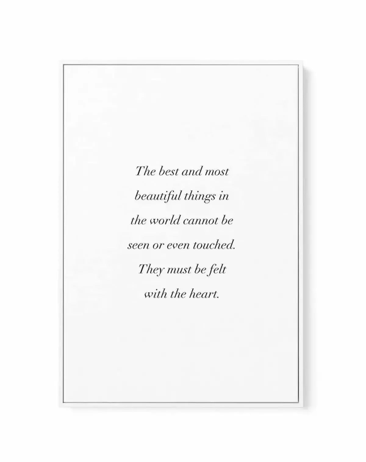 Felt with Heart | Framed Canvas-CANVAS-You can shop wall art online with Olive et Oriel for everything from abstract art to fun kids wall art. Our beautiful modern art prints and canvas art are available from large canvas prints to wall art paintings and our proudly Australian artwork collection offers only the highest quality framed large wall art and canvas art Australia - You can buy fashion photography prints or Hampton print posters and paintings on canvas from Olive et Oriel and have them 