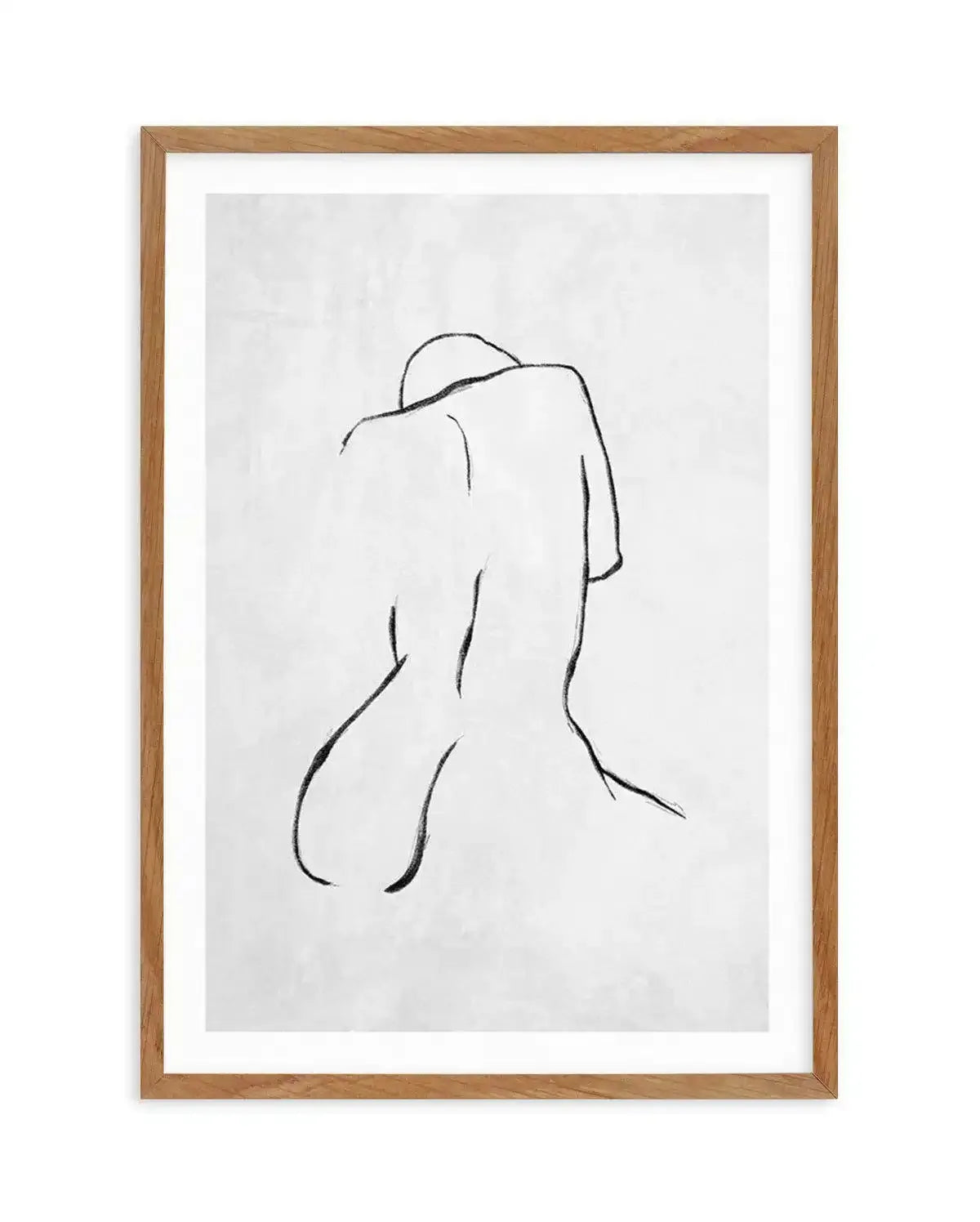 Female Form | Grey Art Print-PRINT-Olive et Oriel-Olive et Oriel-Buy-Australian-Art-Prints-Online-with-Olive-et-Oriel-Your-Artwork-Specialists-Austrailia-Decorate-With-Coastal-Photo-Wall-Art-Prints-From-Our-Beach-House-Artwork-Collection-Fine-Poster-and-Framed-Artwork