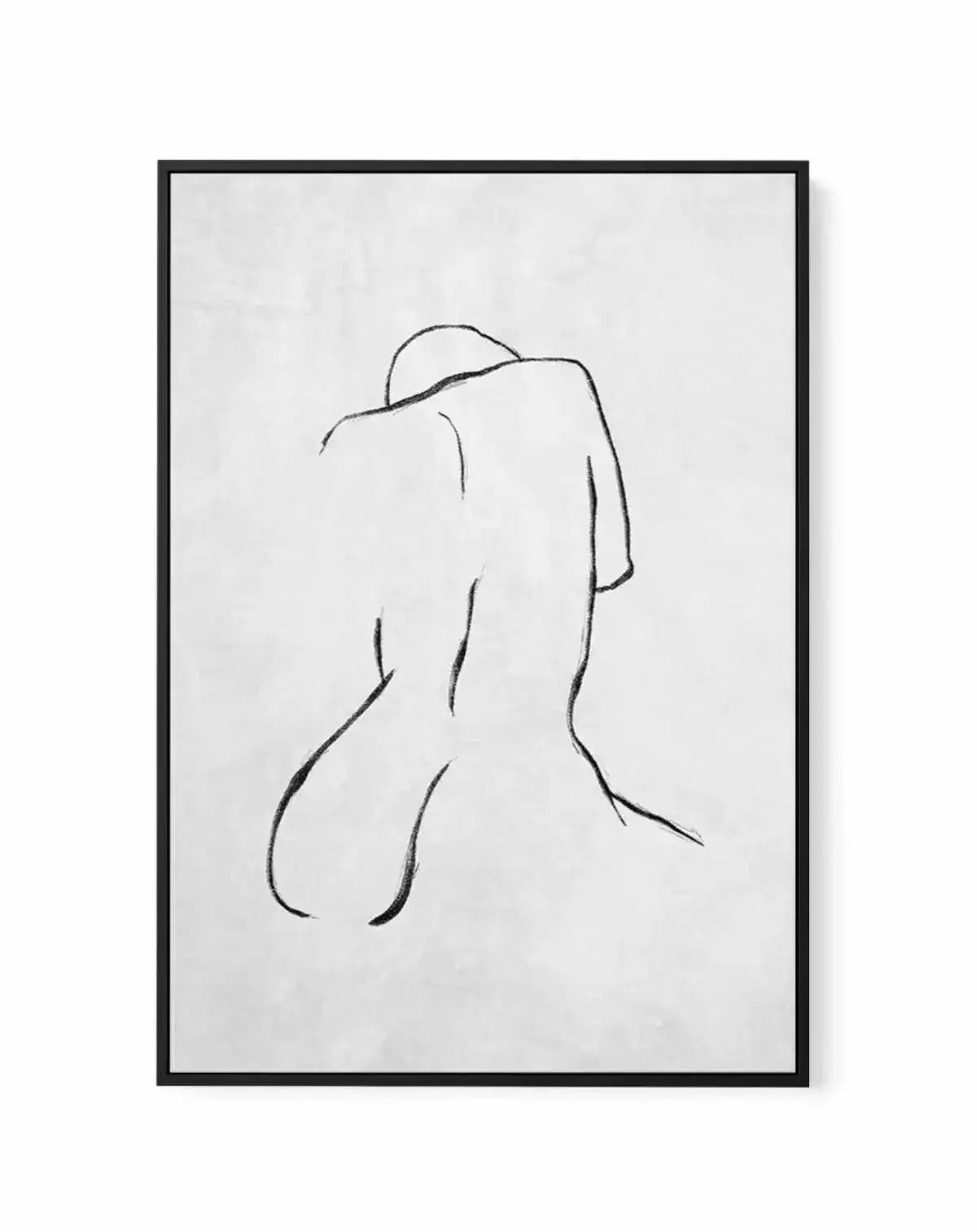 Female Form | Grey | Framed Canvas-CANVAS-You can shop wall art online with Olive et Oriel for everything from abstract art to fun kids wall art. Our beautiful modern art prints and canvas art are available from large canvas prints to wall art paintings and our proudly Australian artwork collection offers only the highest quality framed large wall art and canvas art Australia - You can buy fashion photography prints or Hampton print posters and paintings on canvas from Olive et Oriel and have th