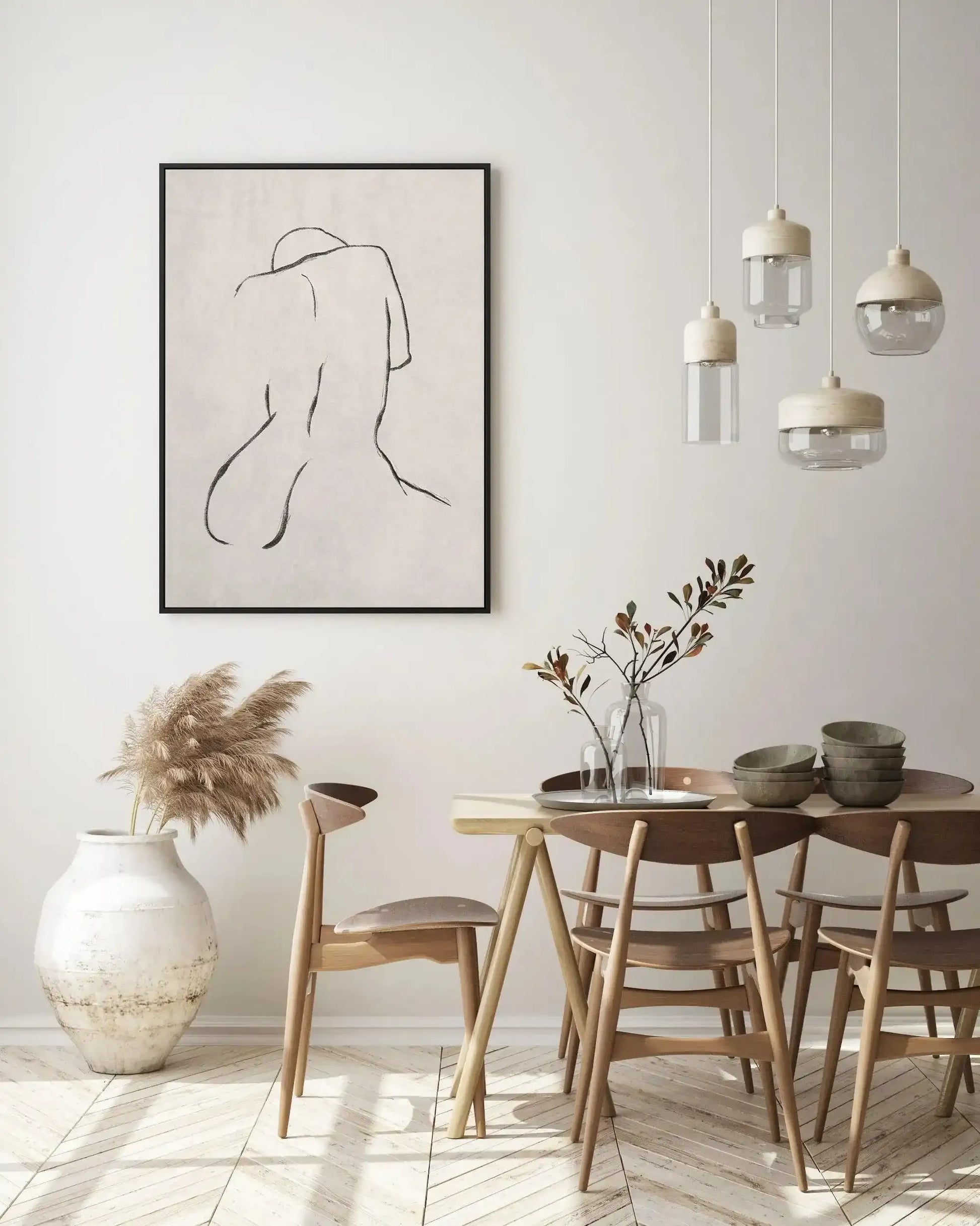 Female Form in Terra | Framed Canvas-CANVAS-You can shop wall art online with Olive et Oriel for everything from abstract art to fun kids wall art. Our beautiful modern art prints and canvas art are available from large canvas prints to wall art paintings and our proudly Australian artwork collection offers only the highest quality framed large wall art and canvas art Australia - You can buy fashion photography prints or Hampton print posters and paintings on canvas from Olive et Oriel and have 