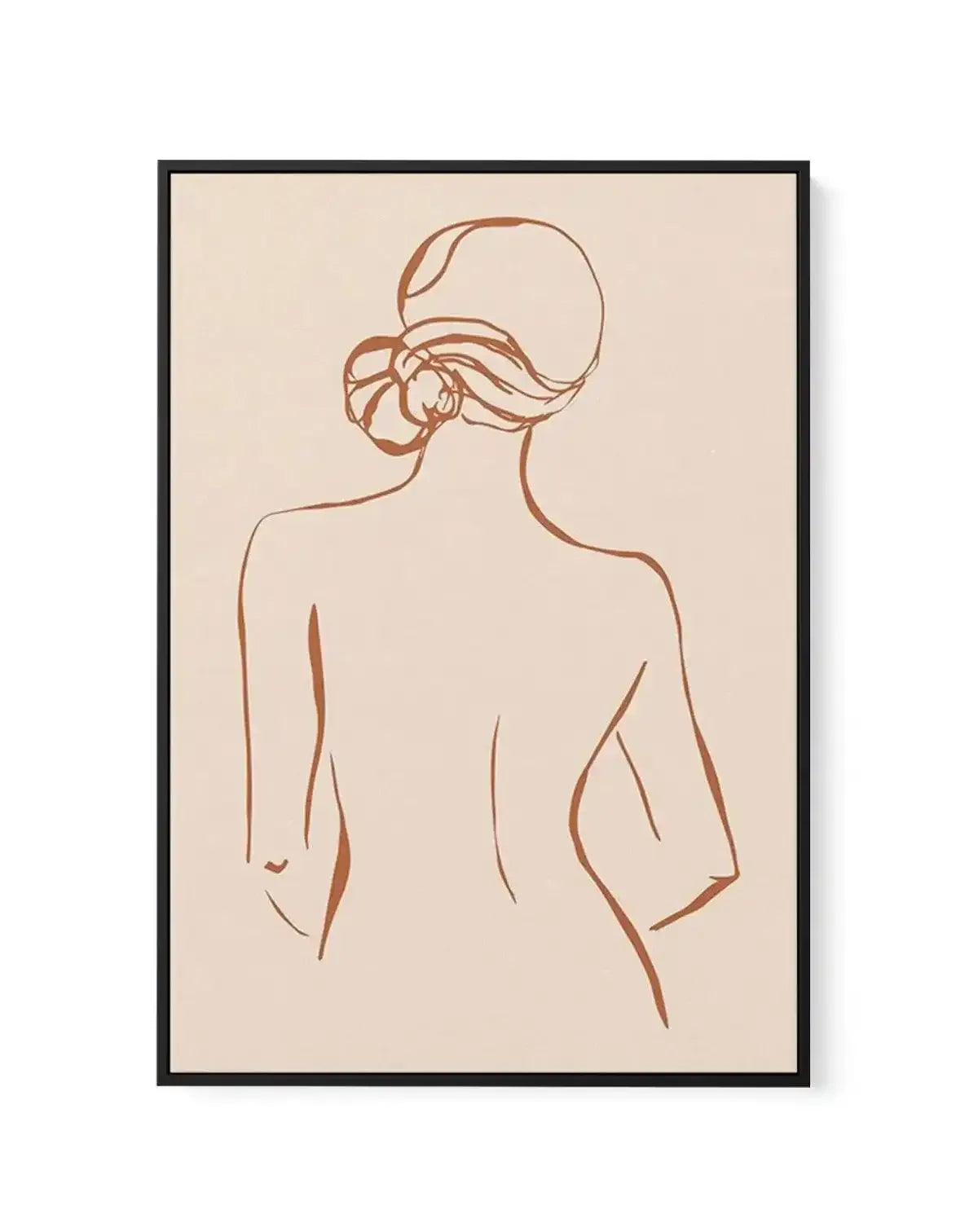 Female Form IV | Terracotta | Framed Canvas-CANVAS-You can shop wall art online with Olive et Oriel for everything from abstract art to fun kids wall art. Our beautiful modern art prints and canvas art are available from large canvas prints to wall art paintings and our proudly Australian artwork collection offers only the highest quality framed large wall art and canvas art Australia - You can buy fashion photography prints or Hampton print posters and paintings on canvas from Olive et Oriel an