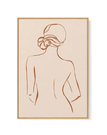 Female Form IV | Terracotta | Framed Canvas-CANVAS-You can shop wall art online with Olive et Oriel for everything from abstract art to fun kids wall art. Our beautiful modern art prints and canvas art are available from large canvas prints to wall art paintings and our proudly Australian artwork collection offers only the highest quality framed large wall art and canvas art Australia - You can buy fashion photography prints or Hampton print posters and paintings on canvas from Olive et Oriel an