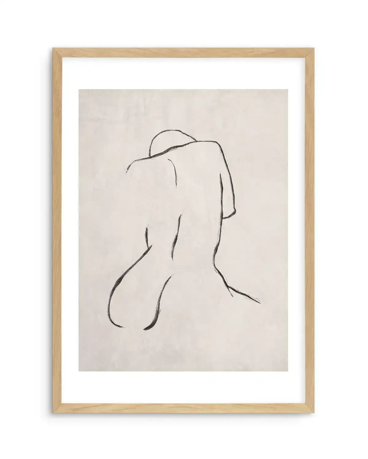 Female Form | Terra Art Print-PRINT-Olive et Oriel-Olive et Oriel-A5 | 5.8" x 8.3" | 14.8 x 21cm-Oak-With White Border-Buy-Australian-Art-Prints-Online-with-Olive-et-Oriel-Your-Artwork-Specialists-Austrailia-Decorate-With-Coastal-Photo-Wall-Art-Prints-From-Our-Beach-House-Artwork-Collection-Fine-Poster-and-Framed-Artwork