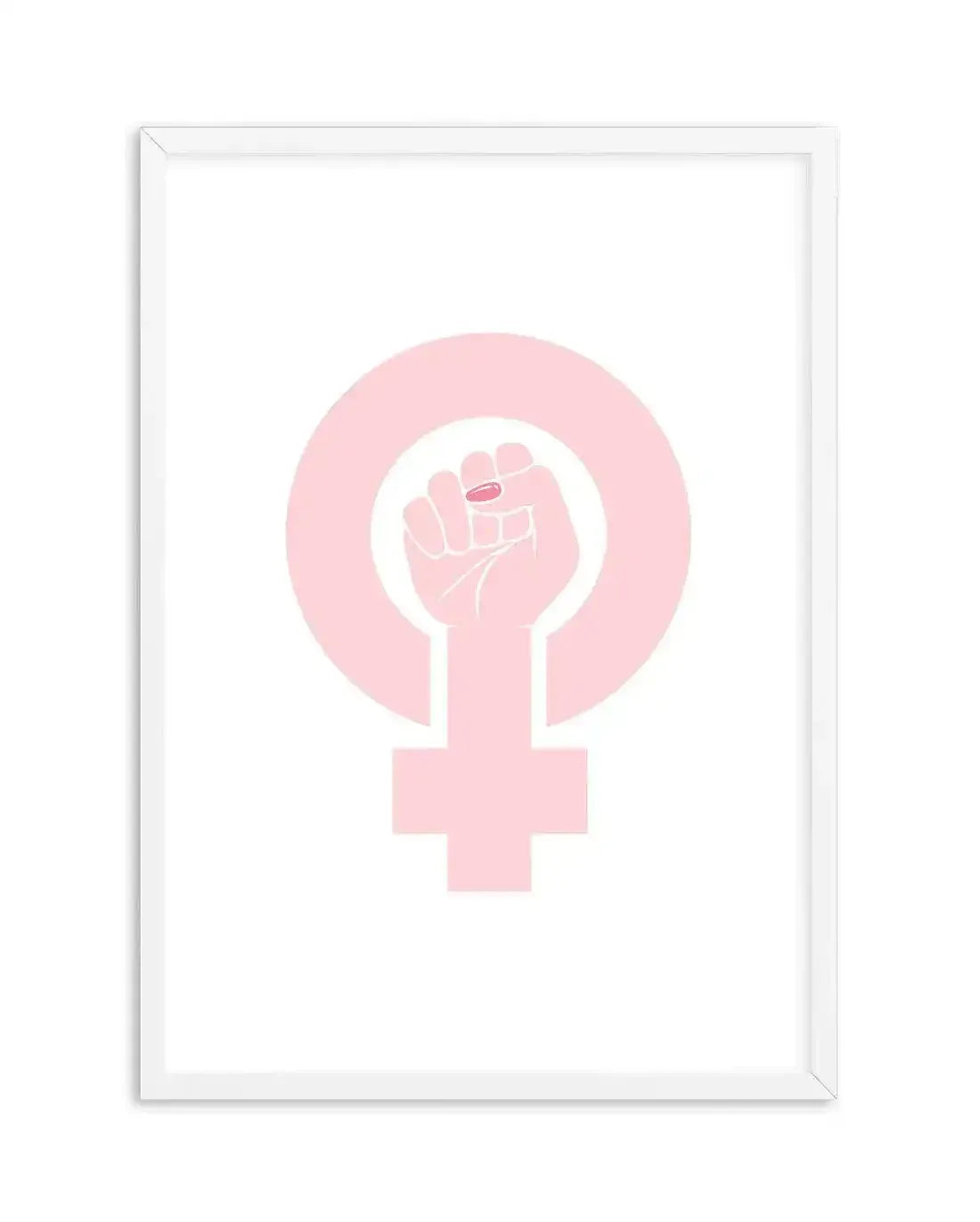 Female Power Symbol Art Print-PRINT-Olive et Oriel-Olive et Oriel-A5 | 5.8" x 8.3" | 14.8 x 21cm-White-With White Border-Buy-Australian-Art-Prints-Online-with-Olive-et-Oriel-Your-Artwork-Specialists-Austrailia-Decorate-With-Coastal-Photo-Wall-Art-Prints-From-Our-Beach-House-Artwork-Collection-Fine-Poster-and-Framed-Artwork