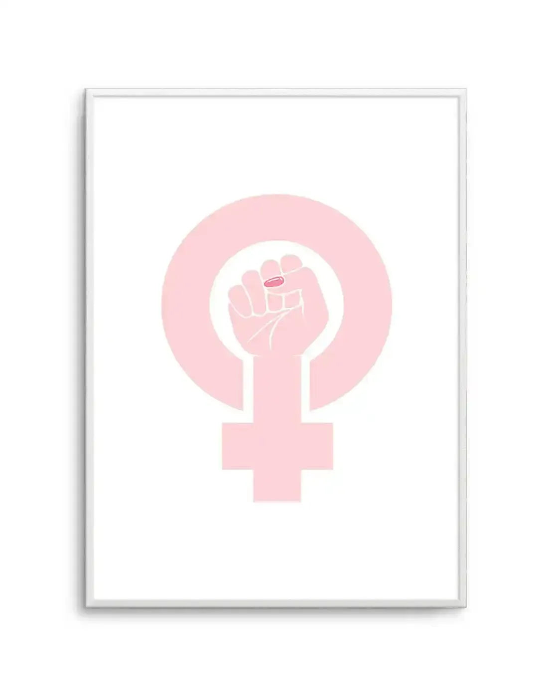 Female Power Symbol Art Print-PRINT-Olive et Oriel-Olive et Oriel-A5 | 5.8" x 8.3" | 14.8 x 21cm-Unframed Art Print-With White Border-Buy-Australian-Art-Prints-Online-with-Olive-et-Oriel-Your-Artwork-Specialists-Austrailia-Decorate-With-Coastal-Photo-Wall-Art-Prints-From-Our-Beach-House-Artwork-Collection-Fine-Poster-and-Framed-Artwork