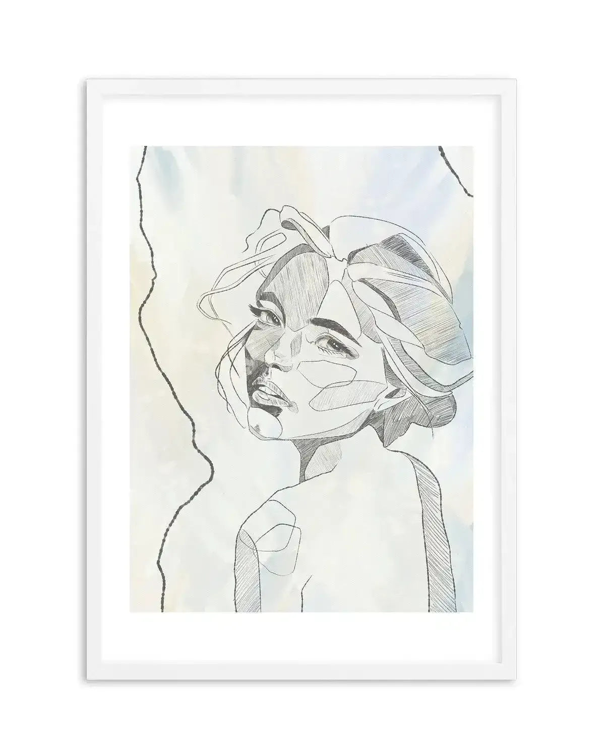 Femme en Lignes II Art Print-PRINT-Olive et Oriel-Olive et Oriel-A5 | 5.8" x 8.3" | 14.8 x 21cm-White-With White Border-Buy-Australian-Art-Prints-Online-with-Olive-et-Oriel-Your-Artwork-Specialists-Austrailia-Decorate-With-Coastal-Photo-Wall-Art-Prints-From-Our-Beach-House-Artwork-Collection-Fine-Poster-and-Framed-Artwork