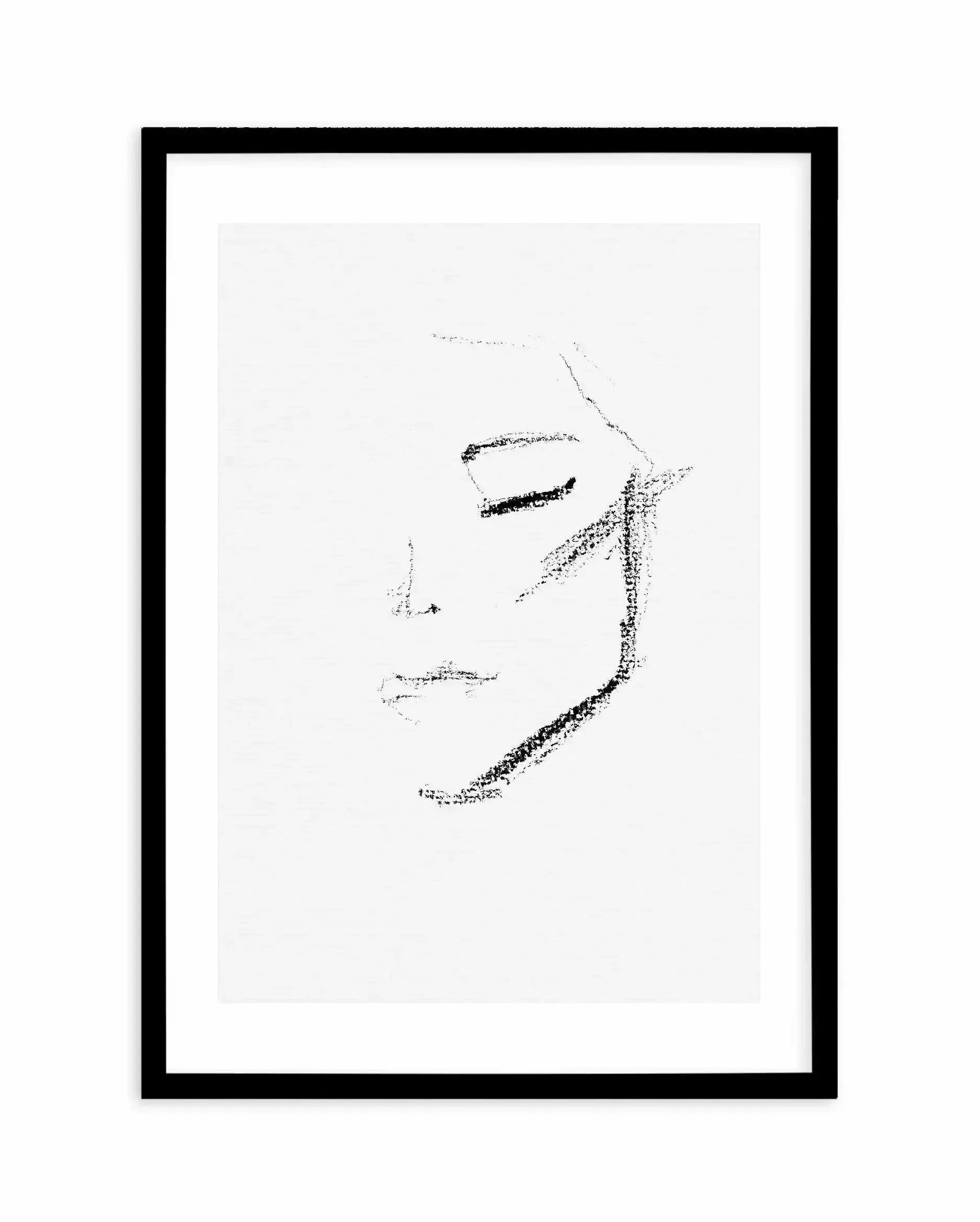 Fille Abstraite Art Print-PRINT-Olive et Oriel-Olive et Oriel-70x100 cm | 27.5" x 39.3"-Black-With White Border-Buy-Australian-Art-Prints-Online-with-Olive-et-Oriel-Your-Artwork-Specialists-Austrailia-Decorate-With-Coastal-Photo-Wall-Art-Prints-From-Our-Beach-House-Artwork-Collection-Fine-Poster-and-Framed-Artwork