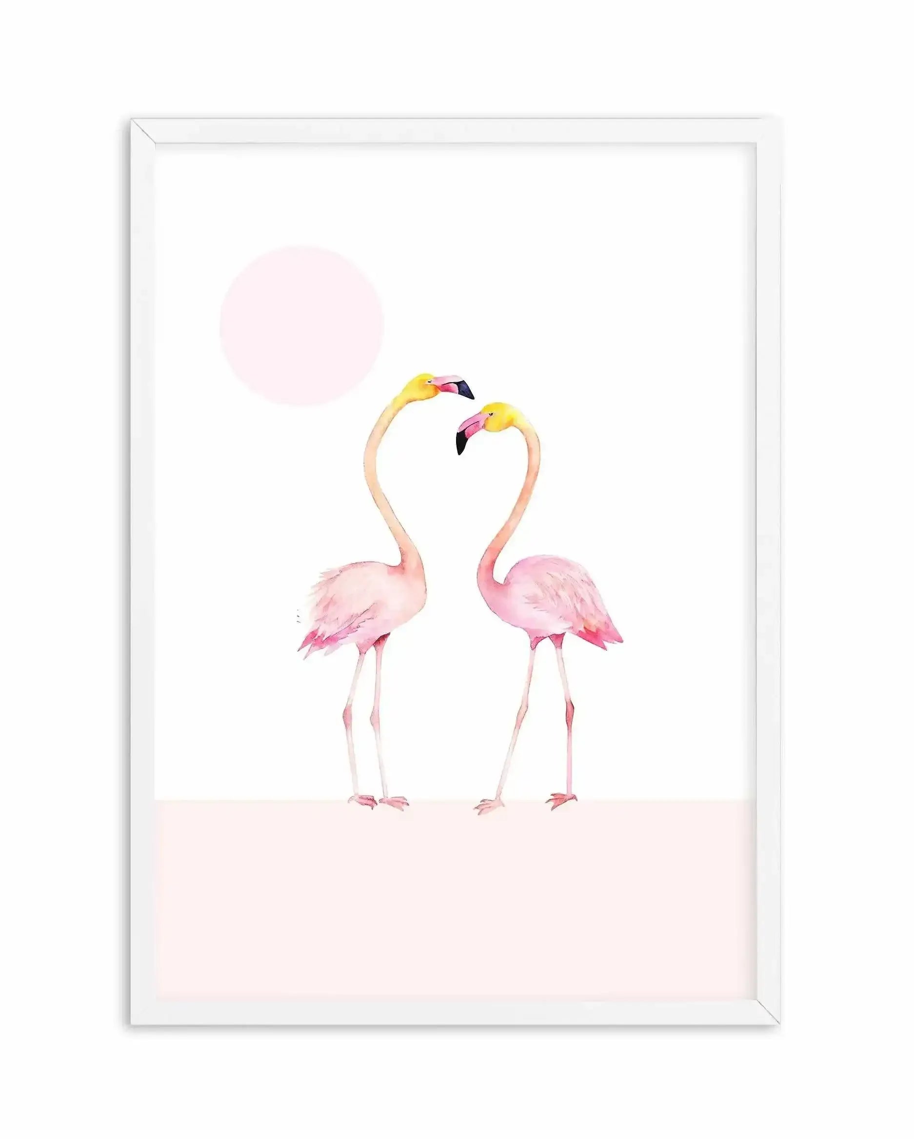 Flamingo II Art Print-PRINT-Olive et Oriel-Olive et Oriel-A5 | 5.8" x 8.3" | 14.8 x 21cm-White-With White Border-Buy-Australian-Art-Prints-Online-with-Olive-et-Oriel-Your-Artwork-Specialists-Austrailia-Decorate-With-Coastal-Photo-Wall-Art-Prints-From-Our-Beach-House-Artwork-Collection-Fine-Poster-and-Framed-Artwork