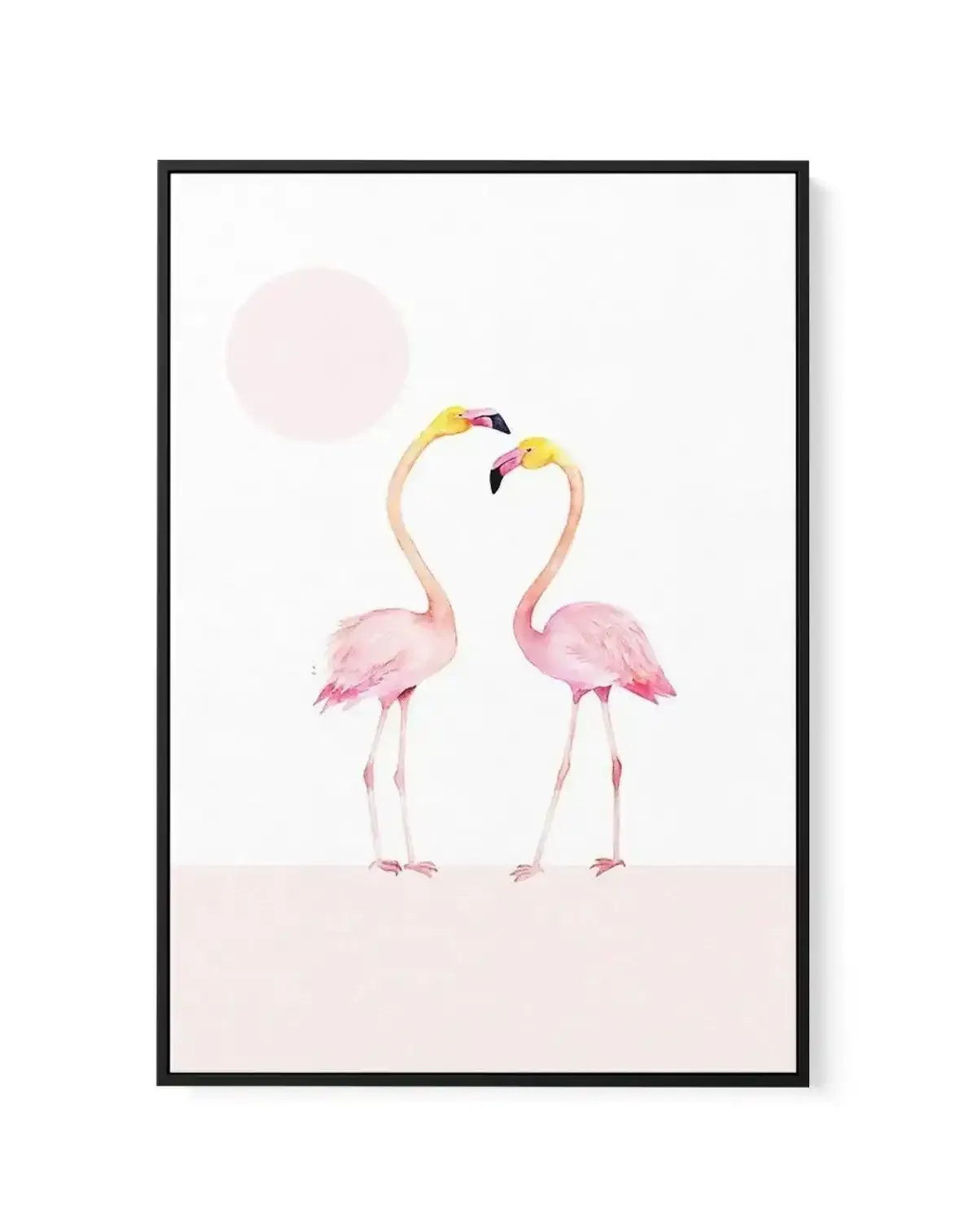 Flamingo II | Framed Canvas-CANVAS-You can shop wall art online with Olive et Oriel for everything from abstract art to fun kids wall art. Our beautiful modern art prints and canvas art are available from large canvas prints to wall art paintings and our proudly Australian artwork collection offers only the highest quality framed large wall art and canvas art Australia - You can buy fashion photography prints or Hampton print posters and paintings on canvas from Olive et Oriel and have them deli
